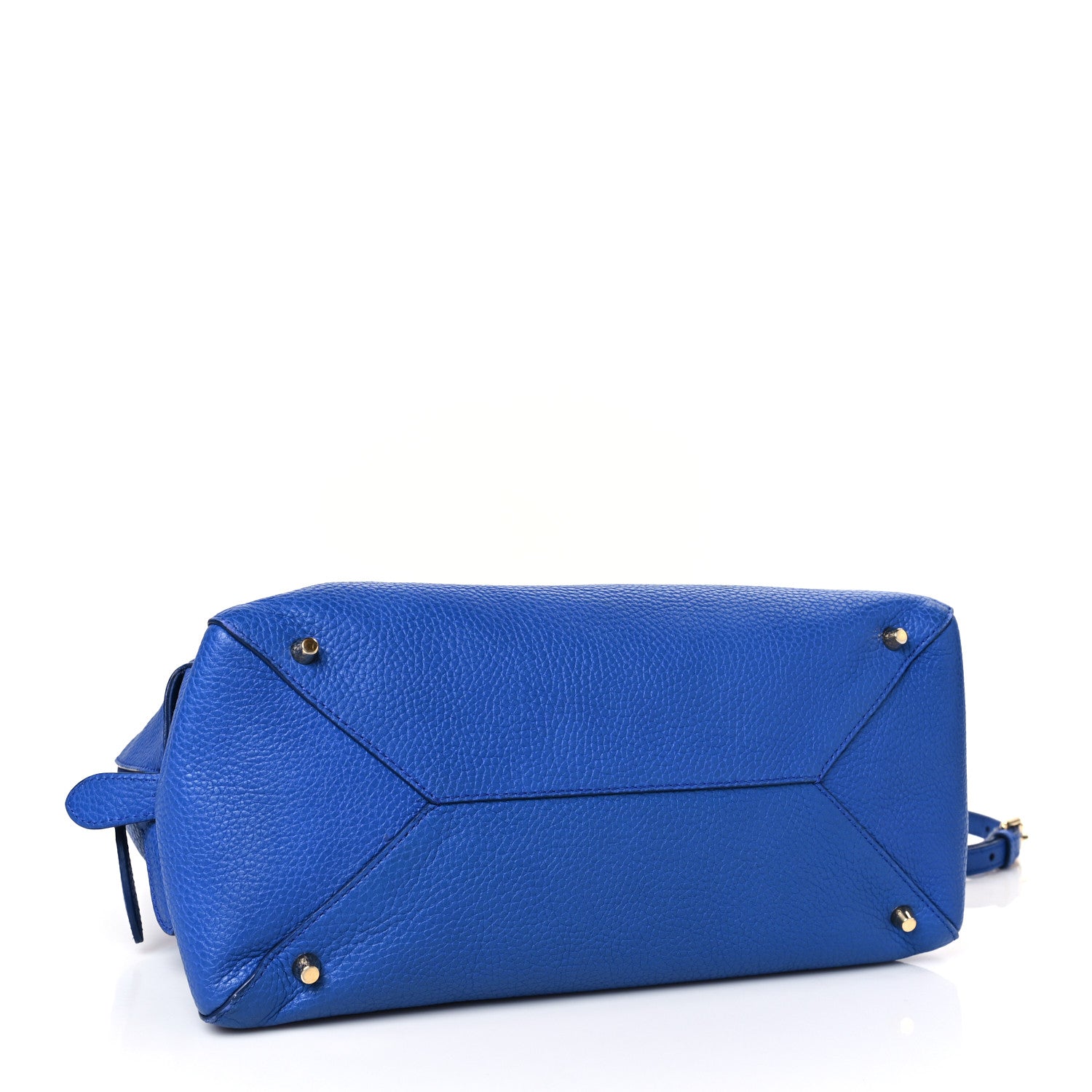 Burberry London Grainy Calfskin Medium Greenwood Bowling Bag Brilliant Blue 4 of 8