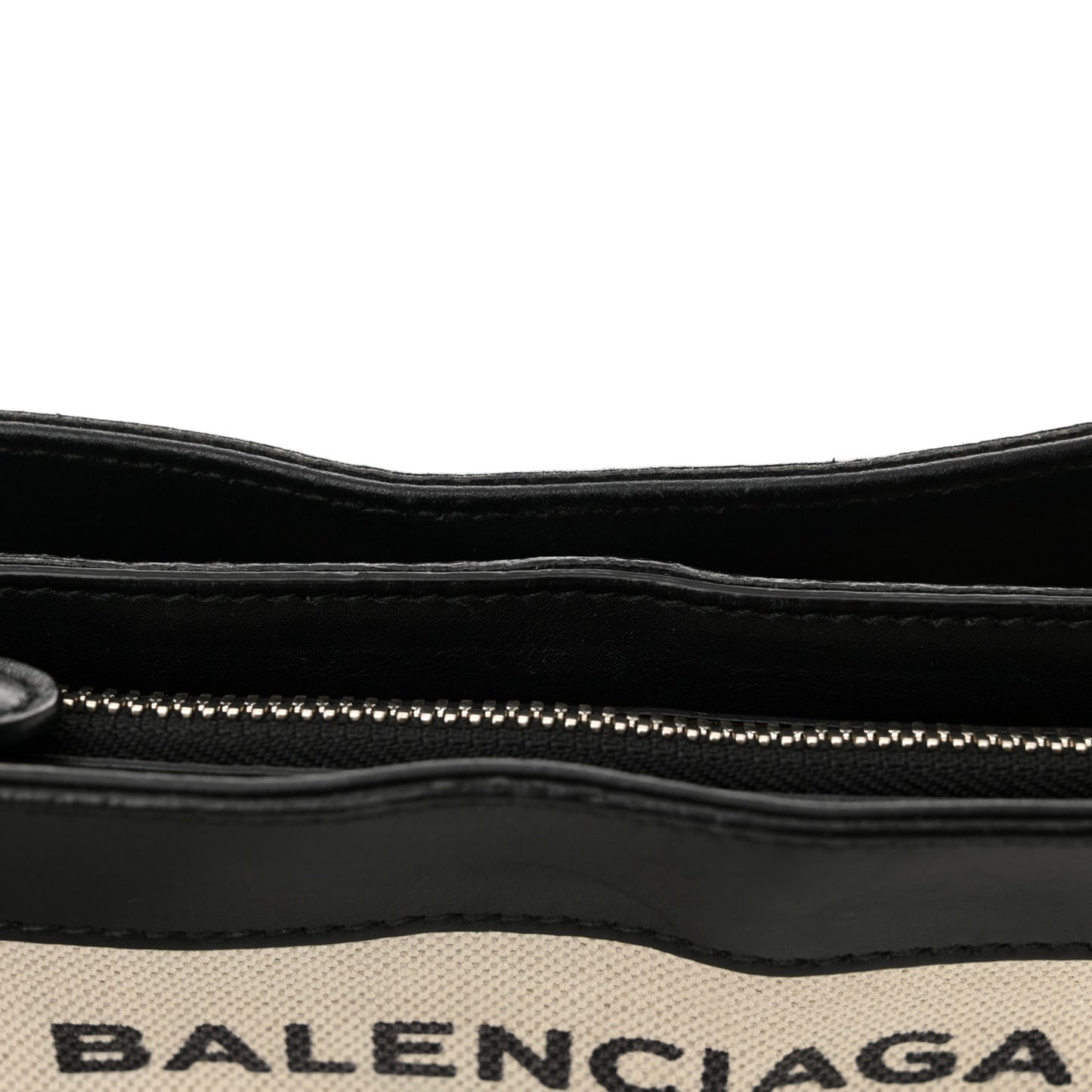 Cotton Canvas Pochette Crossbody Bag Black