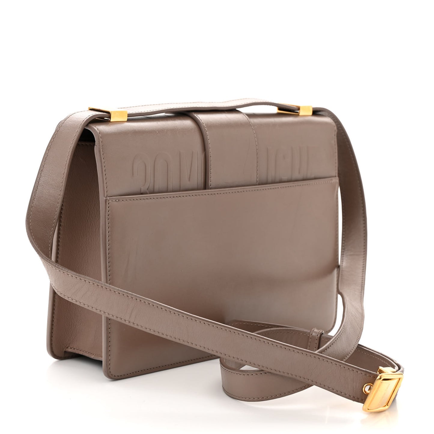 Box Calfskin 30 Montaigne Flap Bag Raw Beige