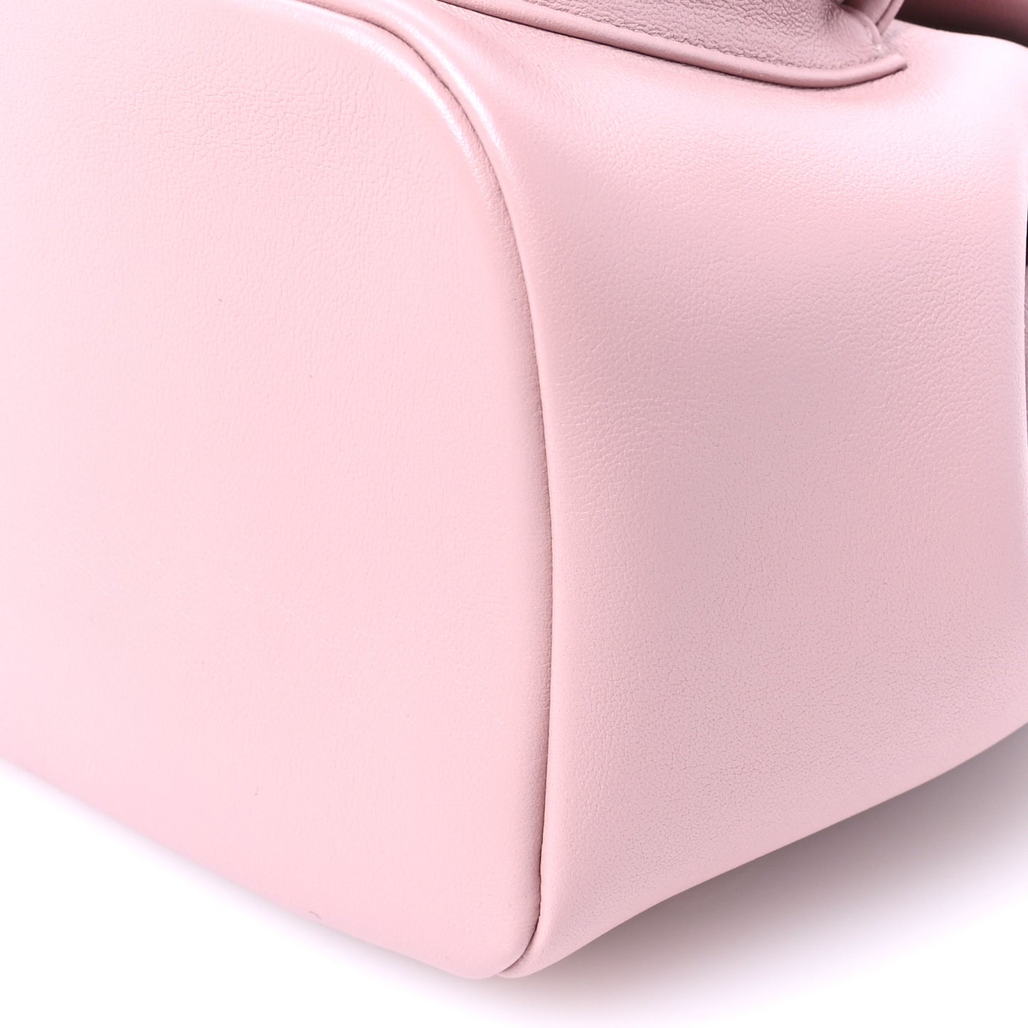 Lambskin Quilted Large Duma Drawstring Backpack Light Pink