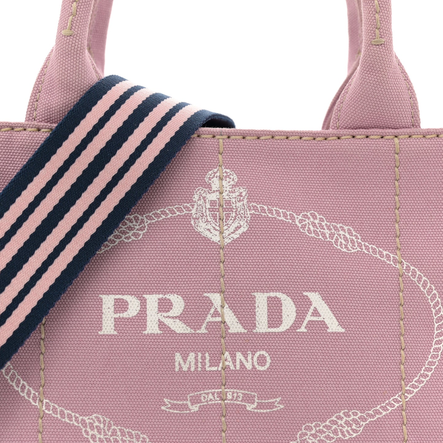 Canapa Small Logo Tote Alabastro White