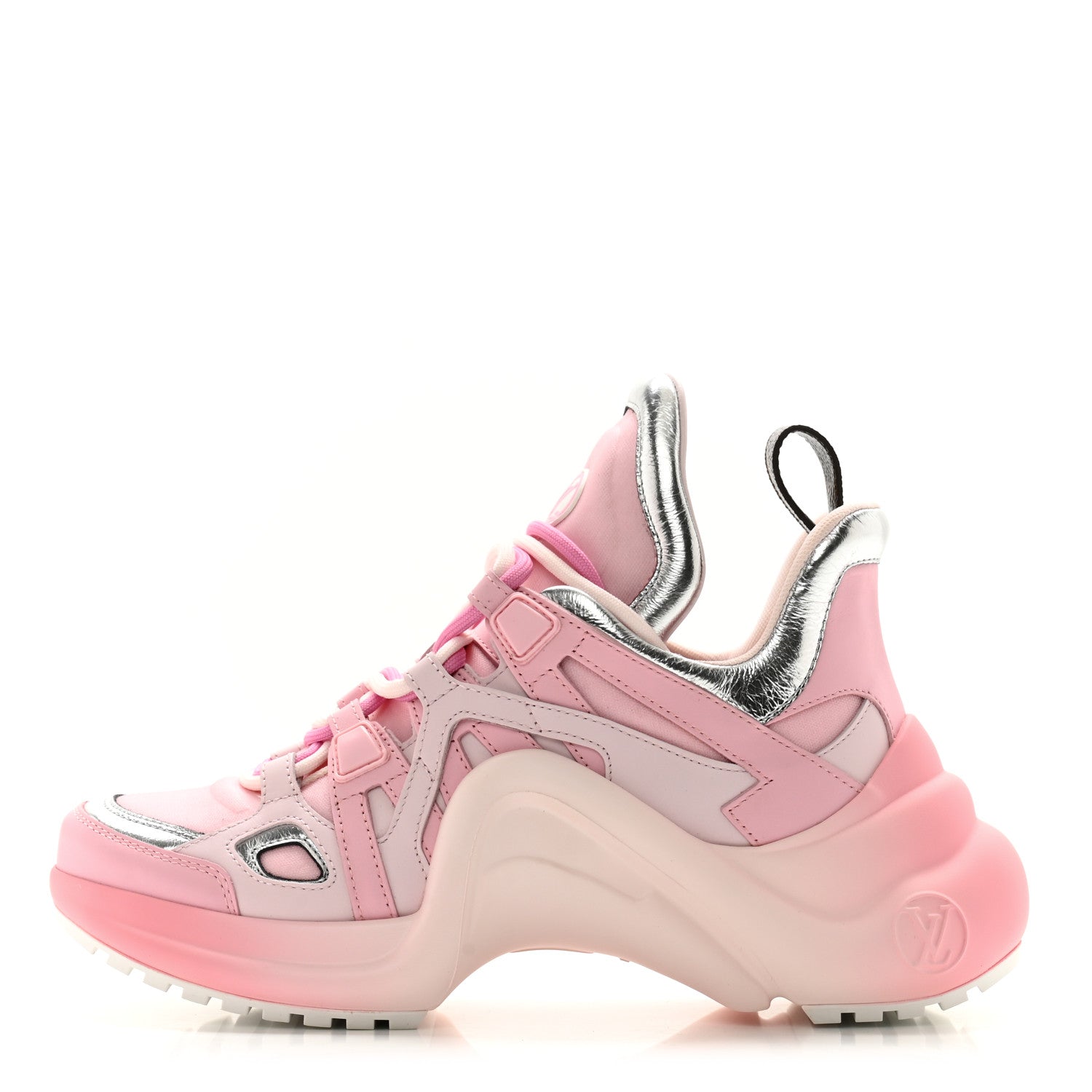 Louis Vuitton Calfskin Technical Nylon LV Archlight Sneaker 36 Pink 1 of 12