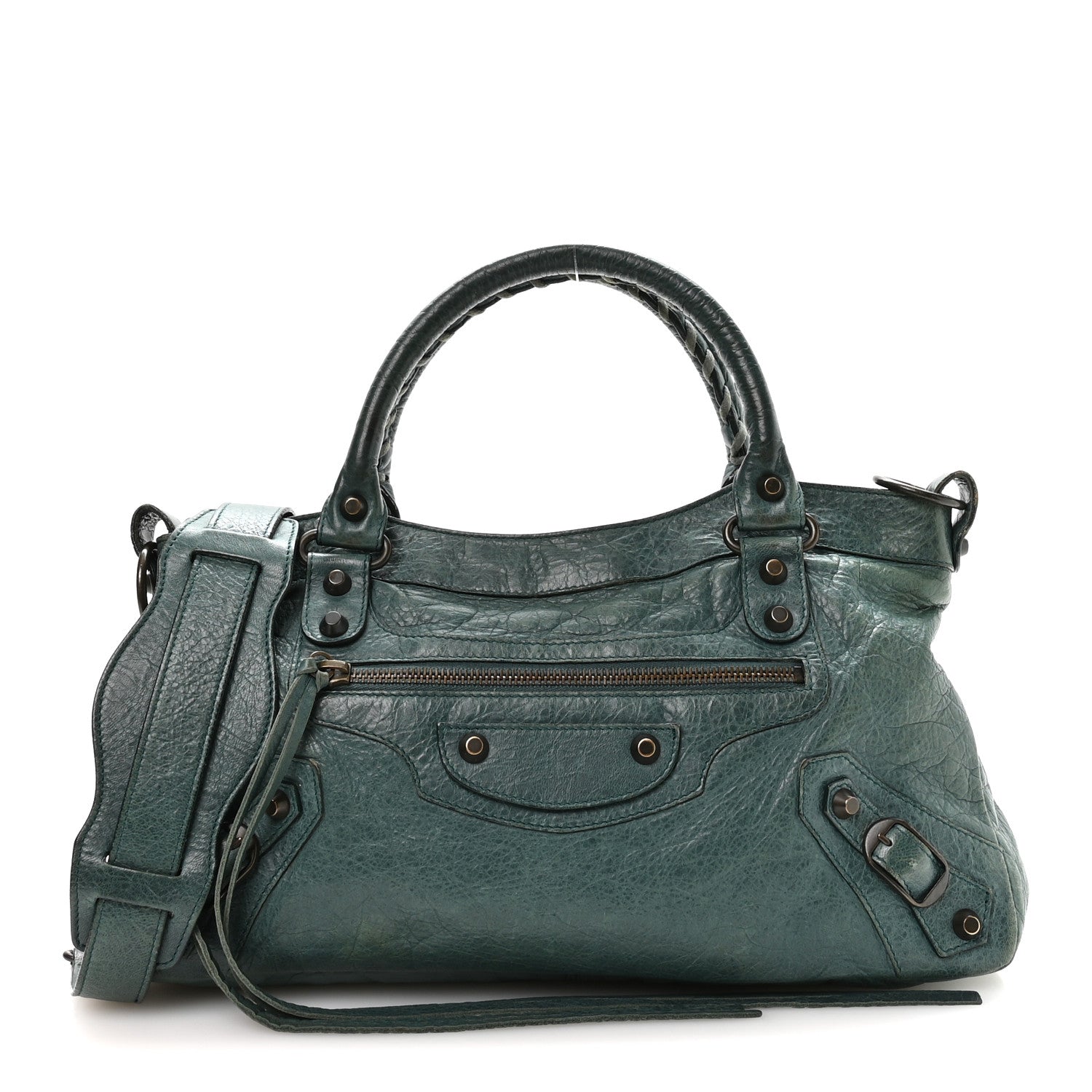 BALENCIAGA 13AW　SIZE46 Balenciaga Agneau Classic Hardware First Vert Menthe 1906724