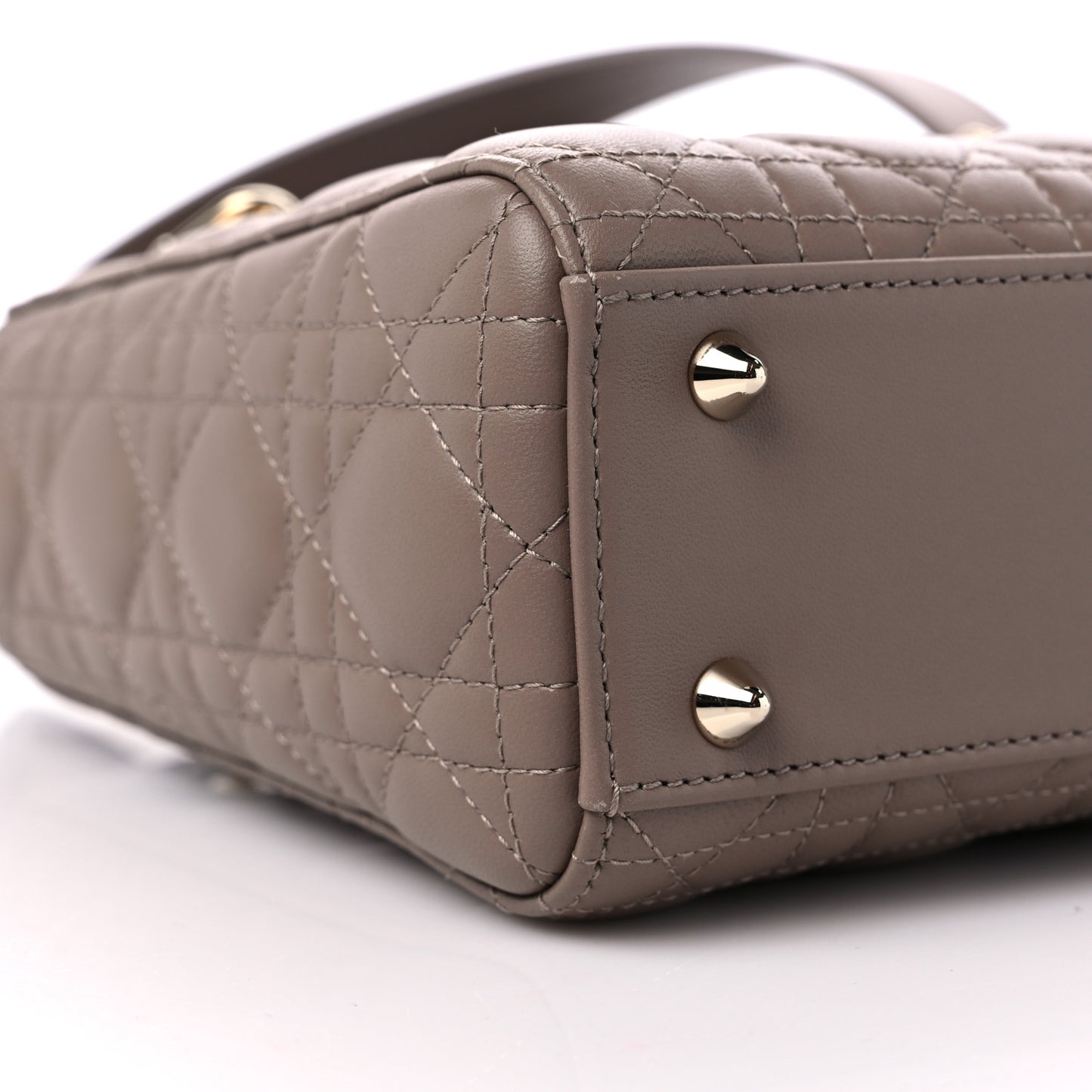 Lambskin Cannage Small My ABCDior Lady Dior Warm Taupe