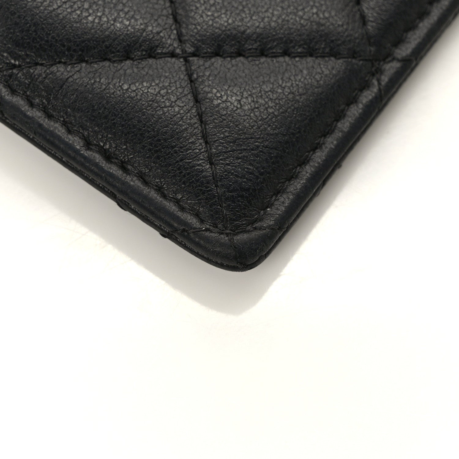 Chanel Lambskin Quilted Card Holder On Chain Black 7 of 8