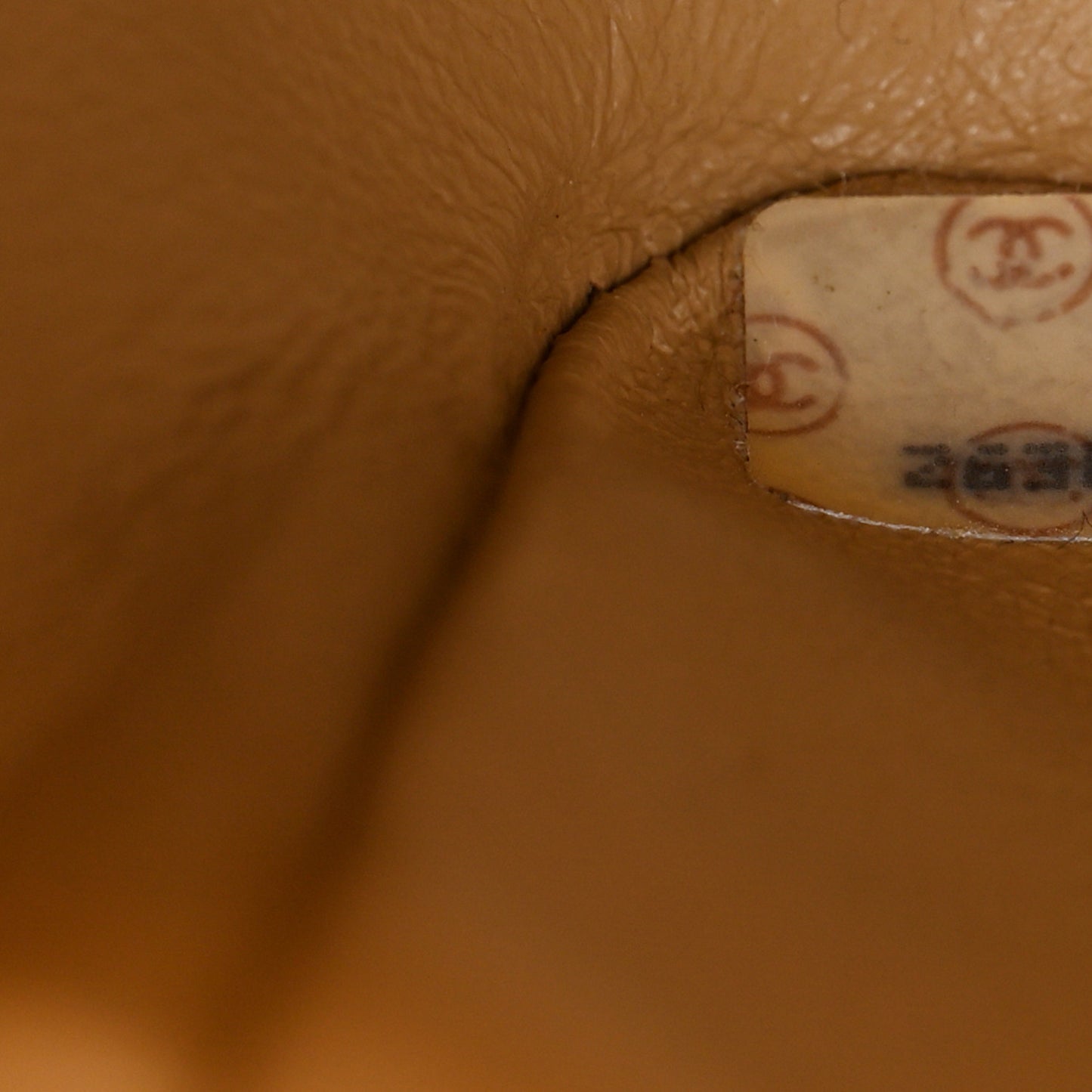 Lambskin Quilted Small Single Flap Beige