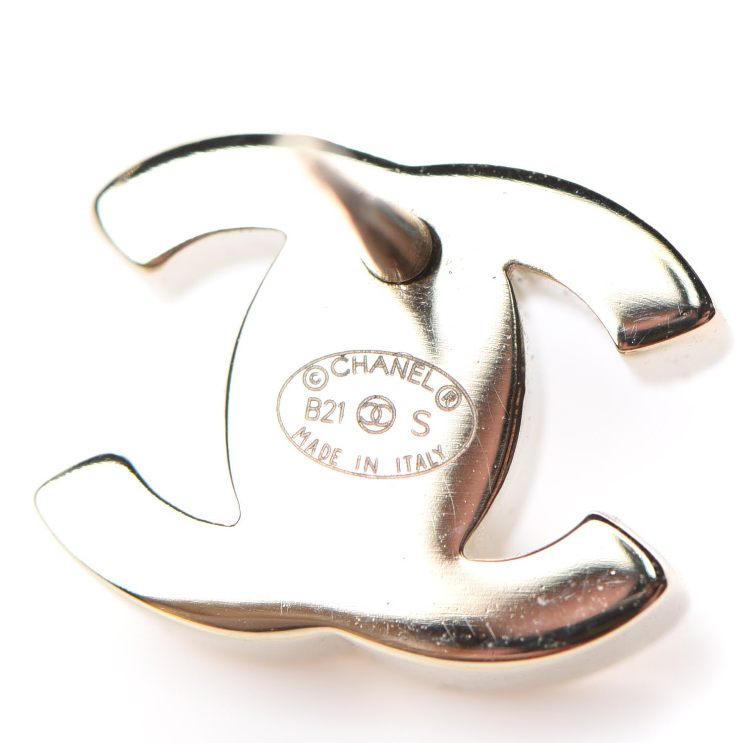 Chanel Metal CC Turnlock Earrings Gold 4 of 4