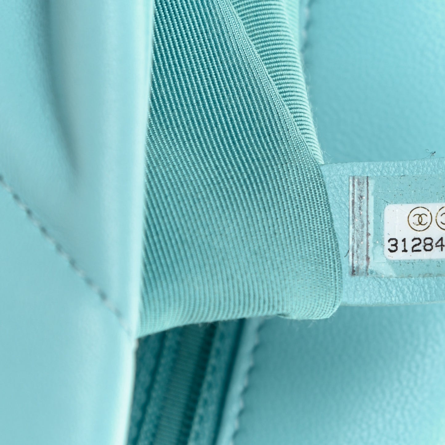 Shiny Lambskin Quilted Medium Chanel 19 Flap Light Blue