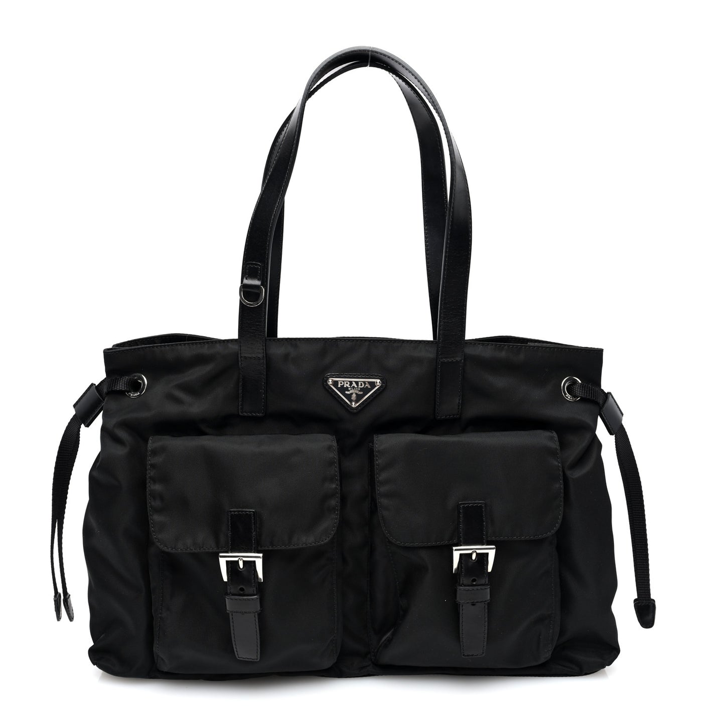 Nylon Vela Shopping Tote Black