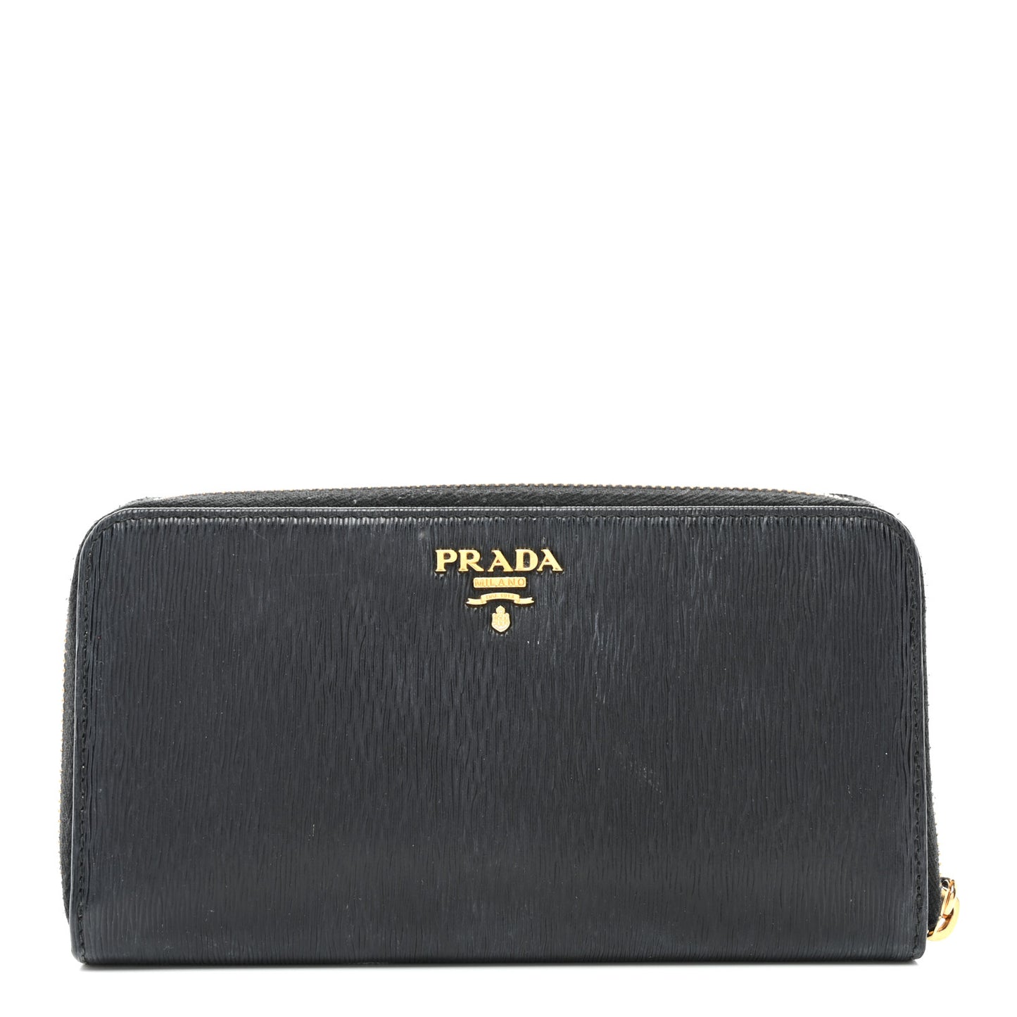 Vitello Move Zip Around Wallet Black