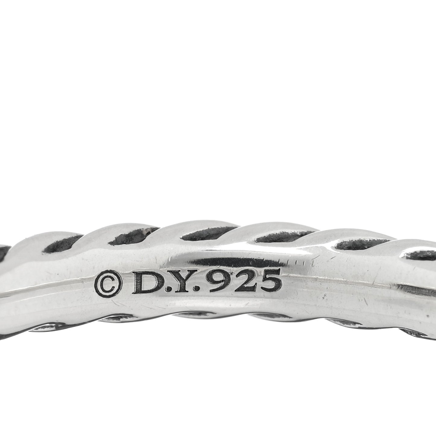 Sterling Silver Diamond Cable Classics Heart Ring 54 7