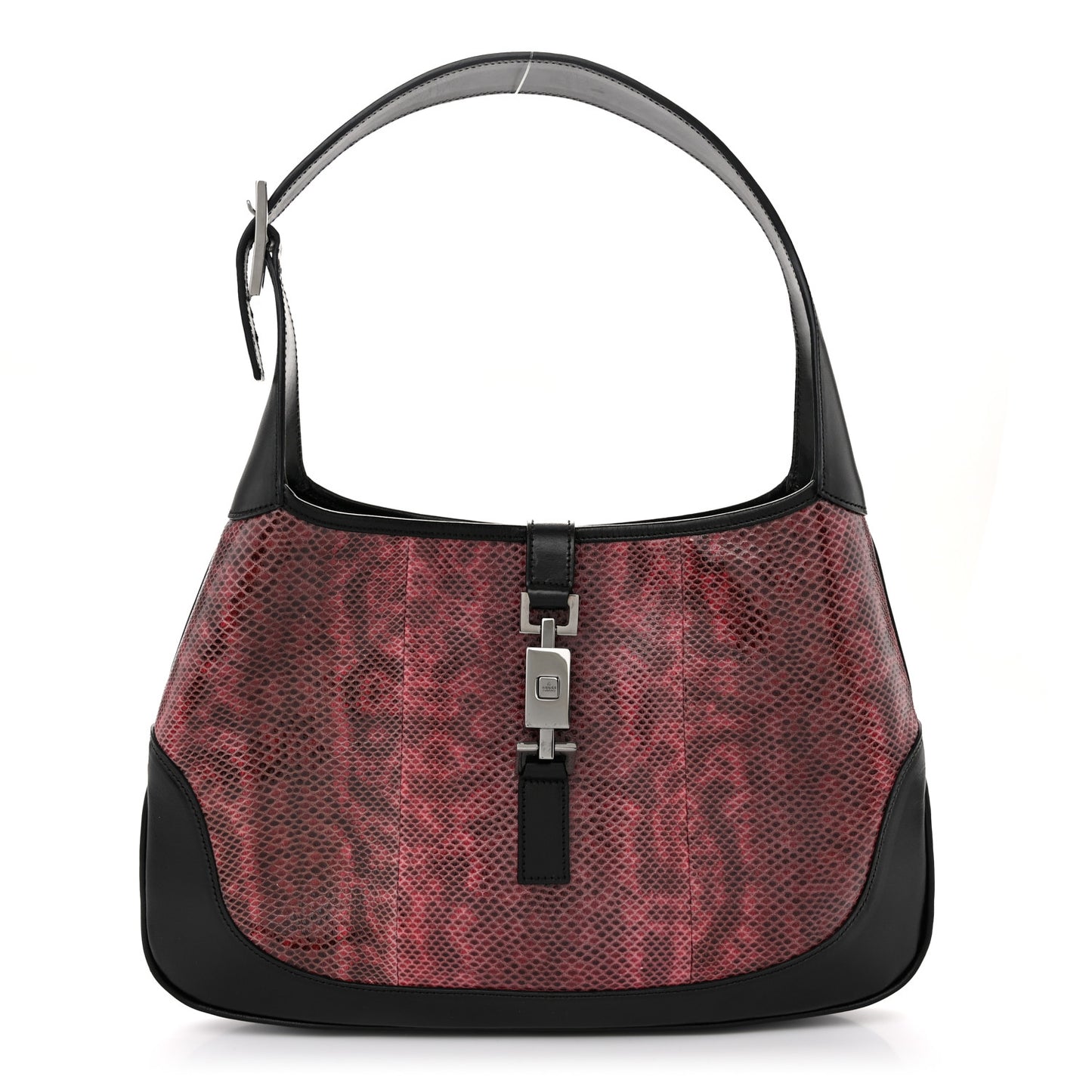 Snakeskin Jackie O Hobo Pink