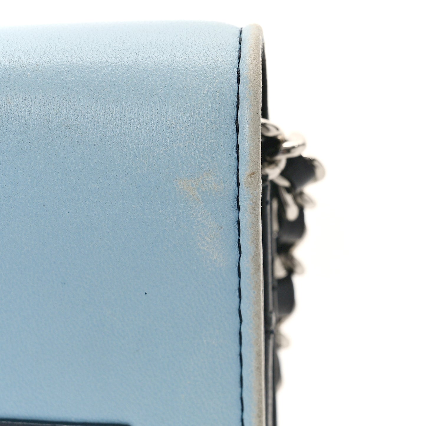 Lambskin Airlines Wallet On Chain WOC Blue Black Red