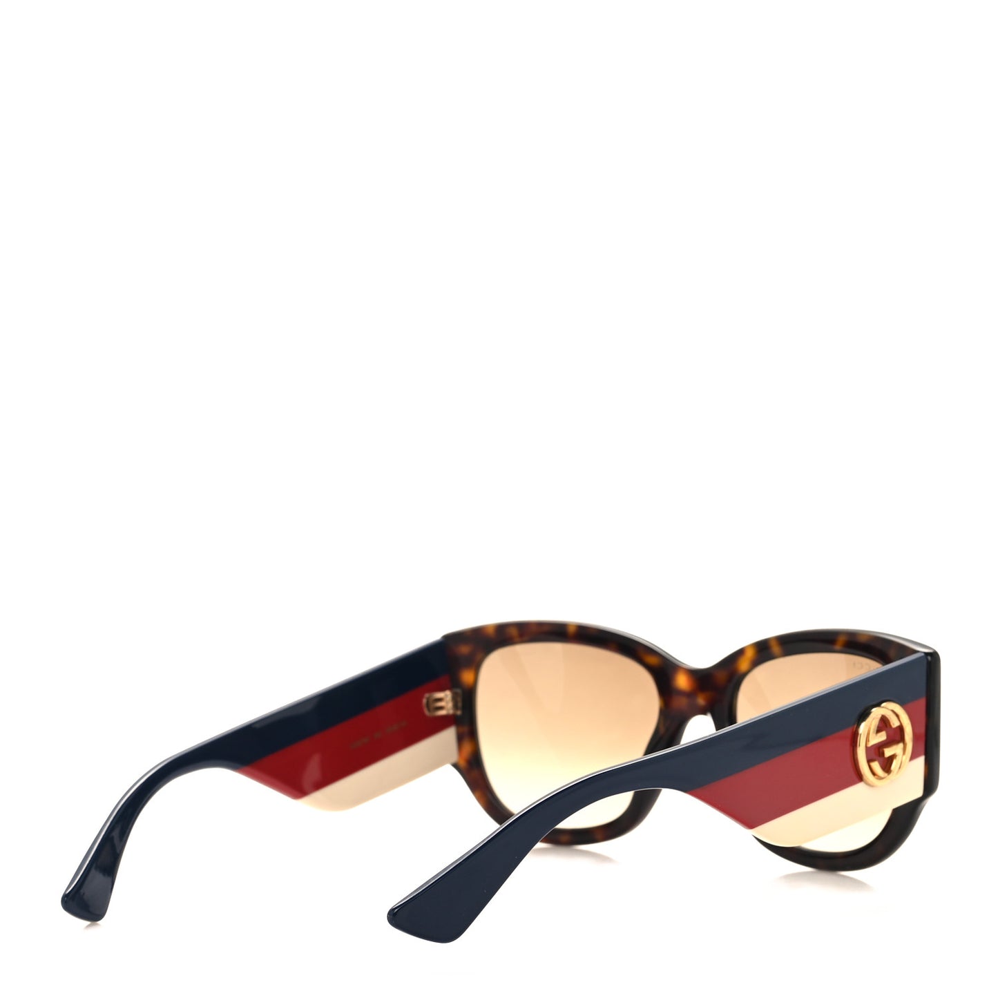 Acetate Web Oversized Frame Rectangle Sunglasses GG0276S Tortoiseshell