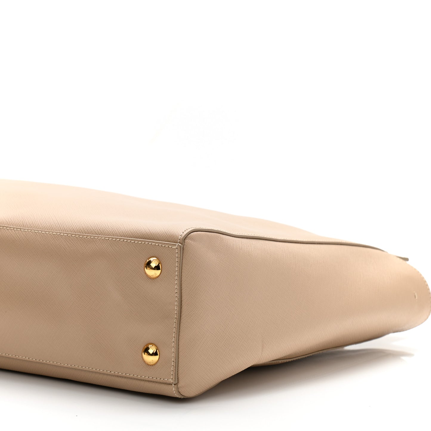 Saffiano Lux Double Handle Shopping Tote Sabbia