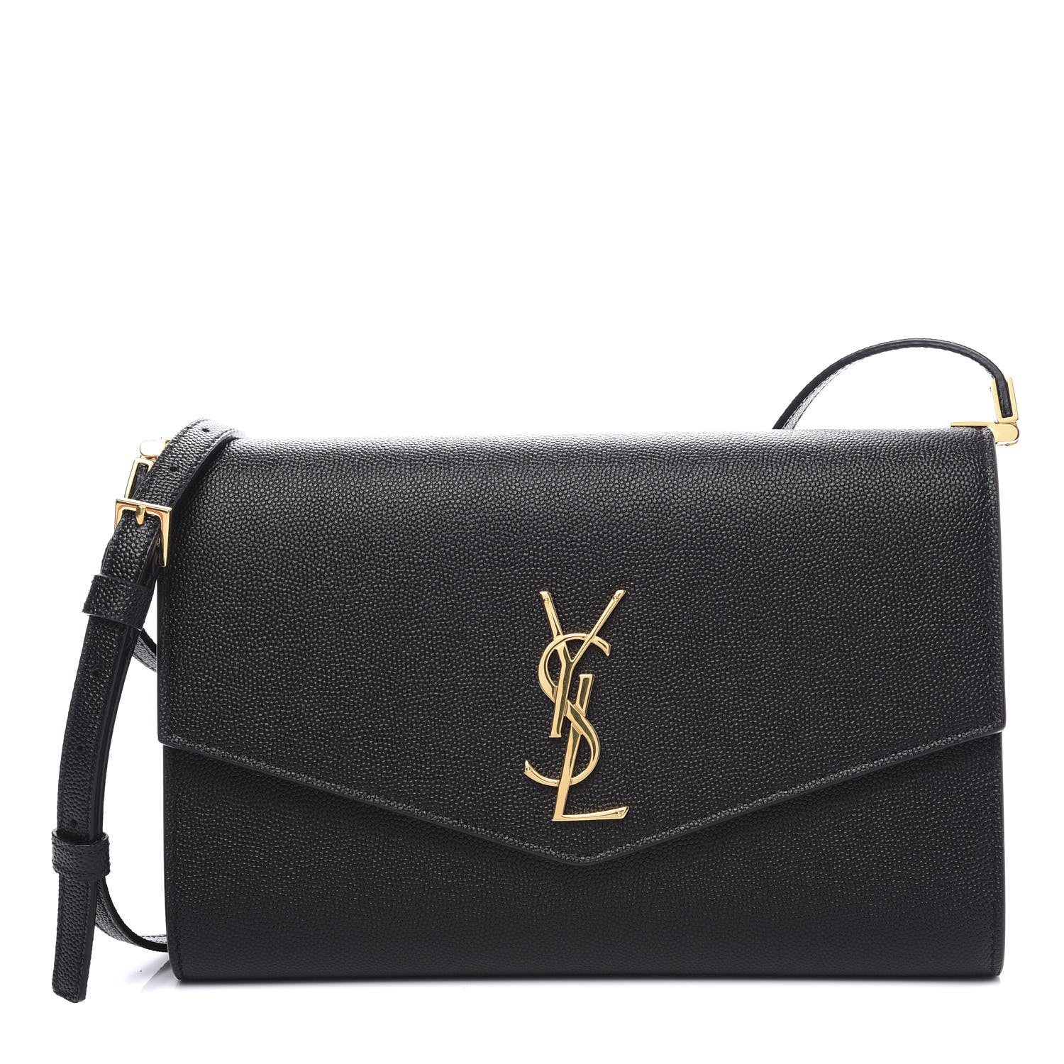 Saint Laurent Grain De Poudre Mini Uptown Crossbody Bag Black 1 of 10