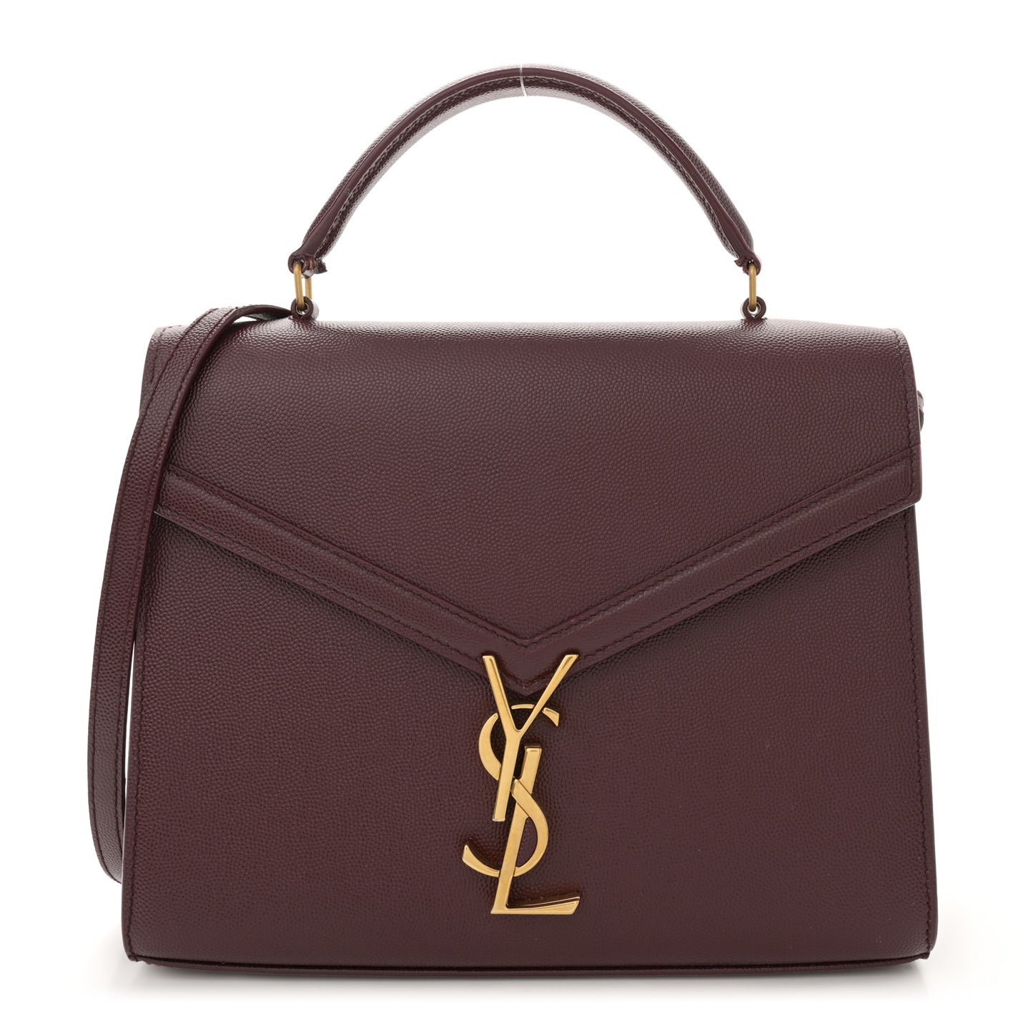 Grain de Poudre Medium Classic Monogram Cassandra Top Handle Rouge Legion