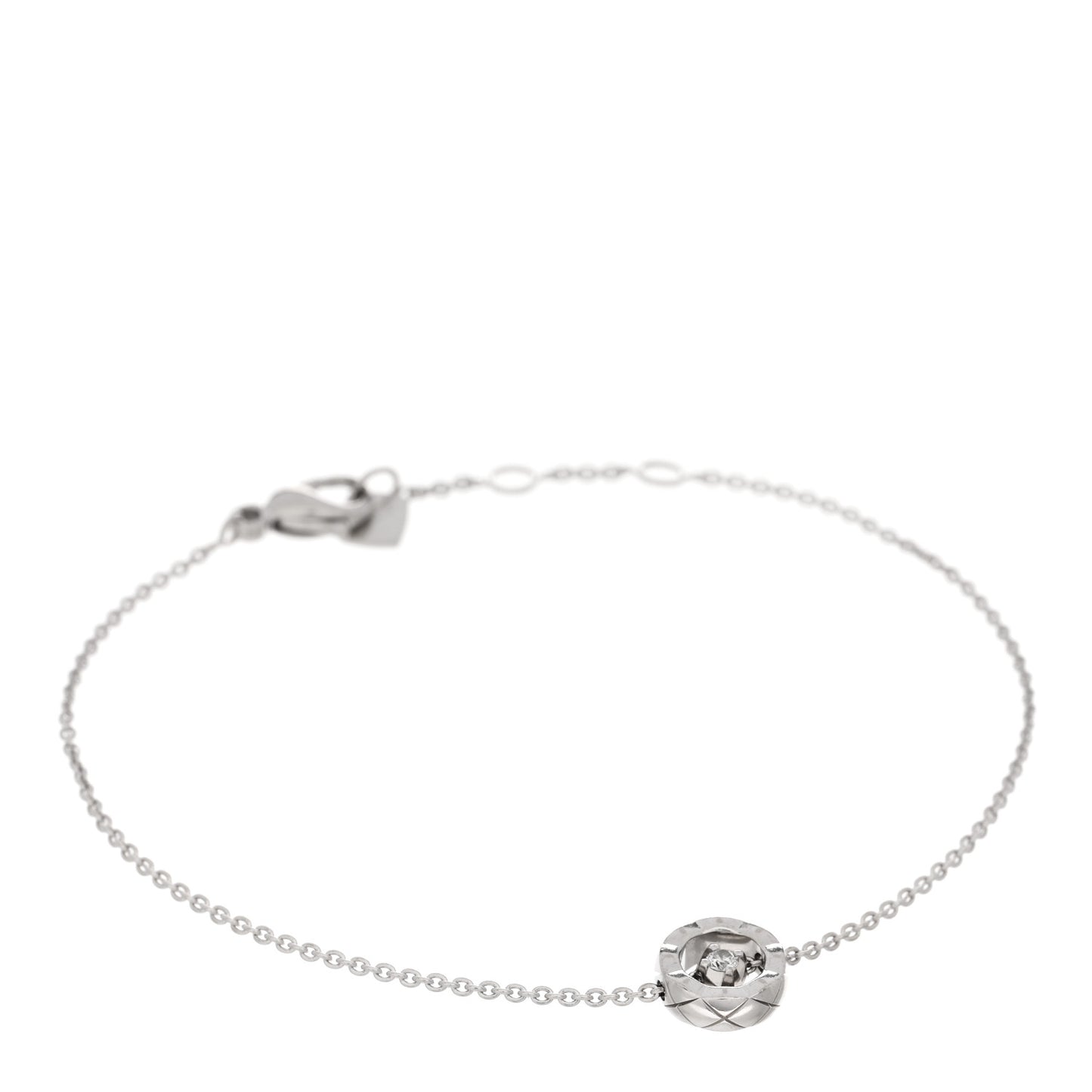 18K White Gold Diamond Coco Bracelet