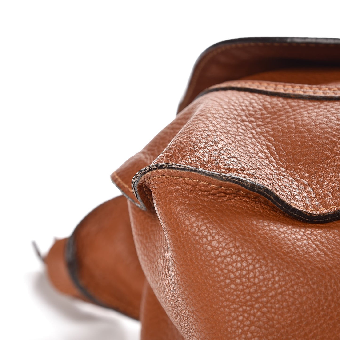 Calfskin Large Marcie Satchel Tan