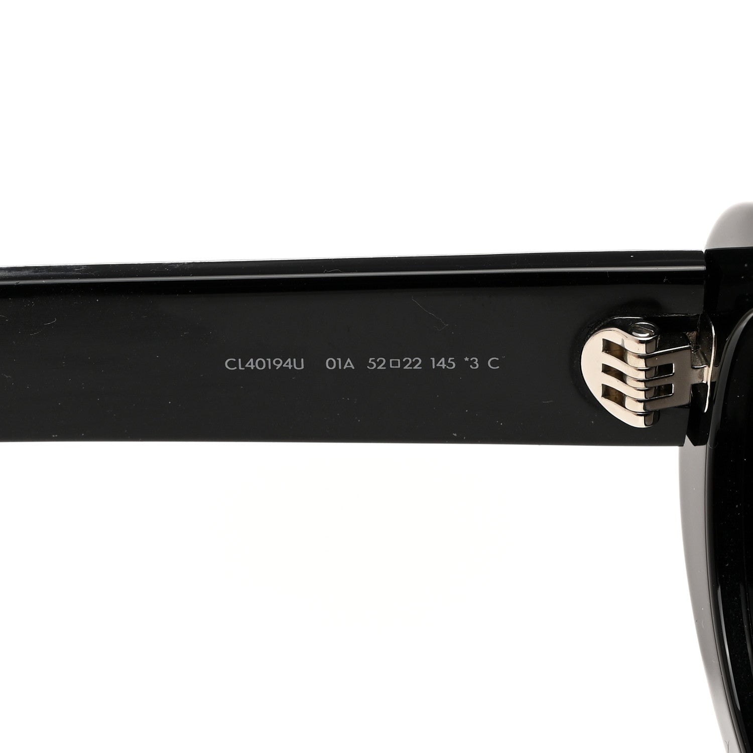 Celine Acetate Triomphe 01 Sunglasses CL 40194U Black 5 of 8