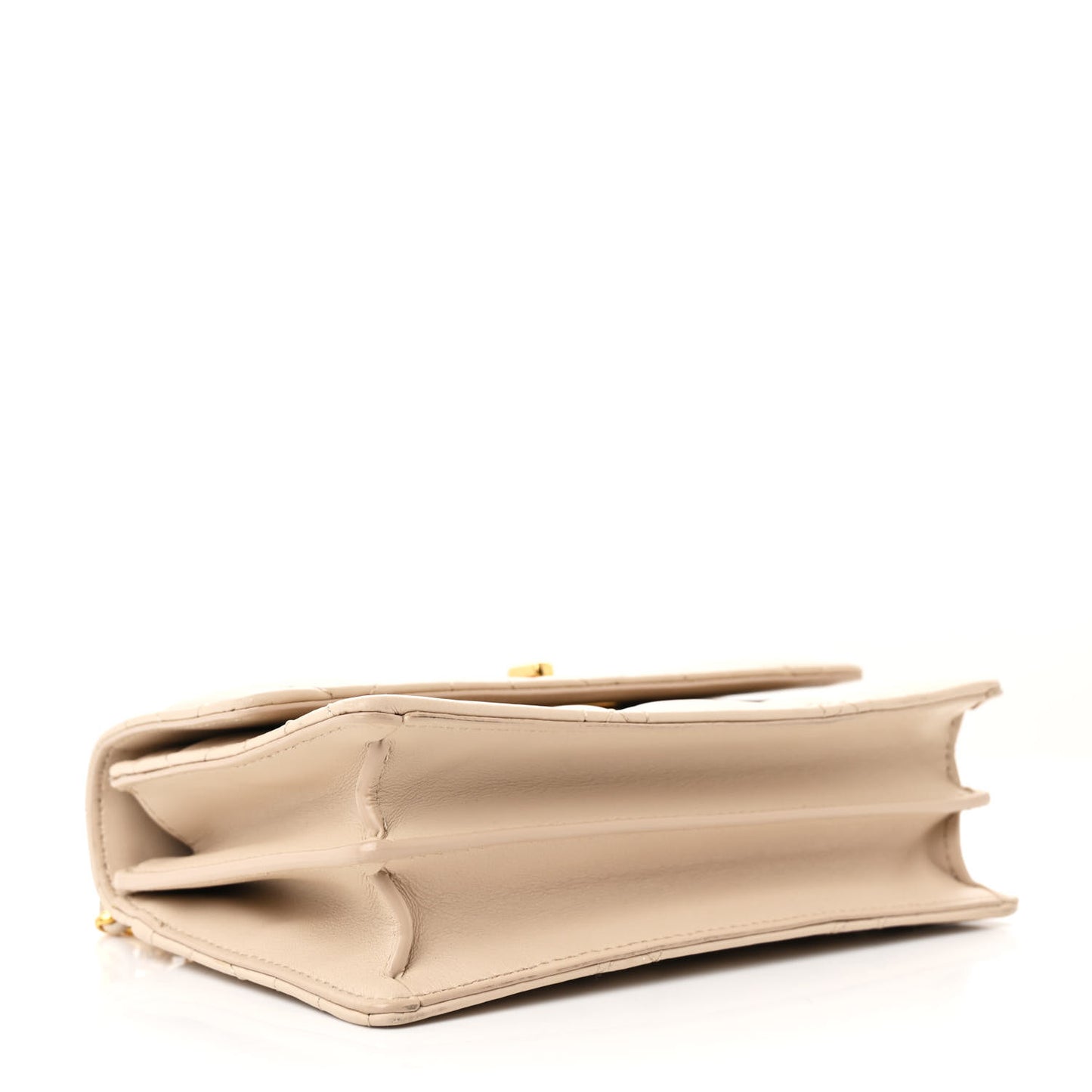 Lambskin Macrocannage Mini Miss Caro Bag Caramel Beige