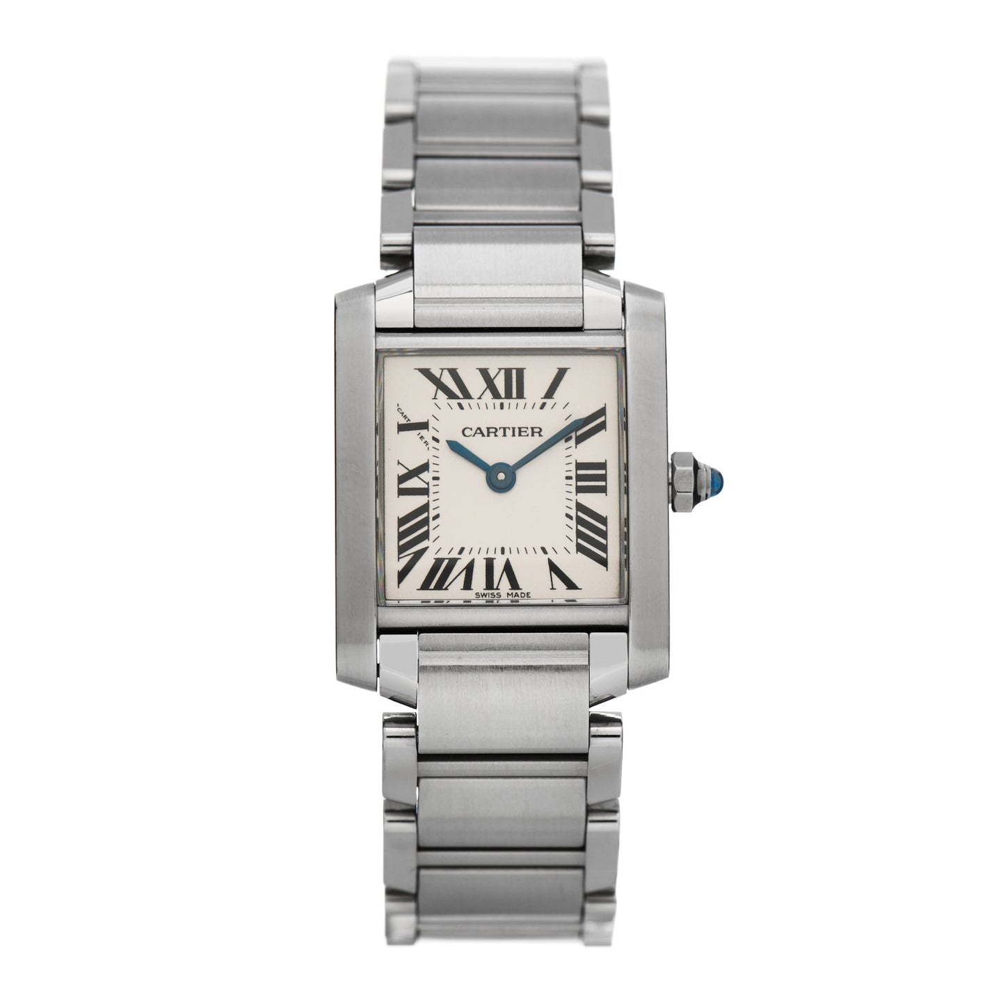 Stainless Steel 20mm Tank Francaise Quartz Watch