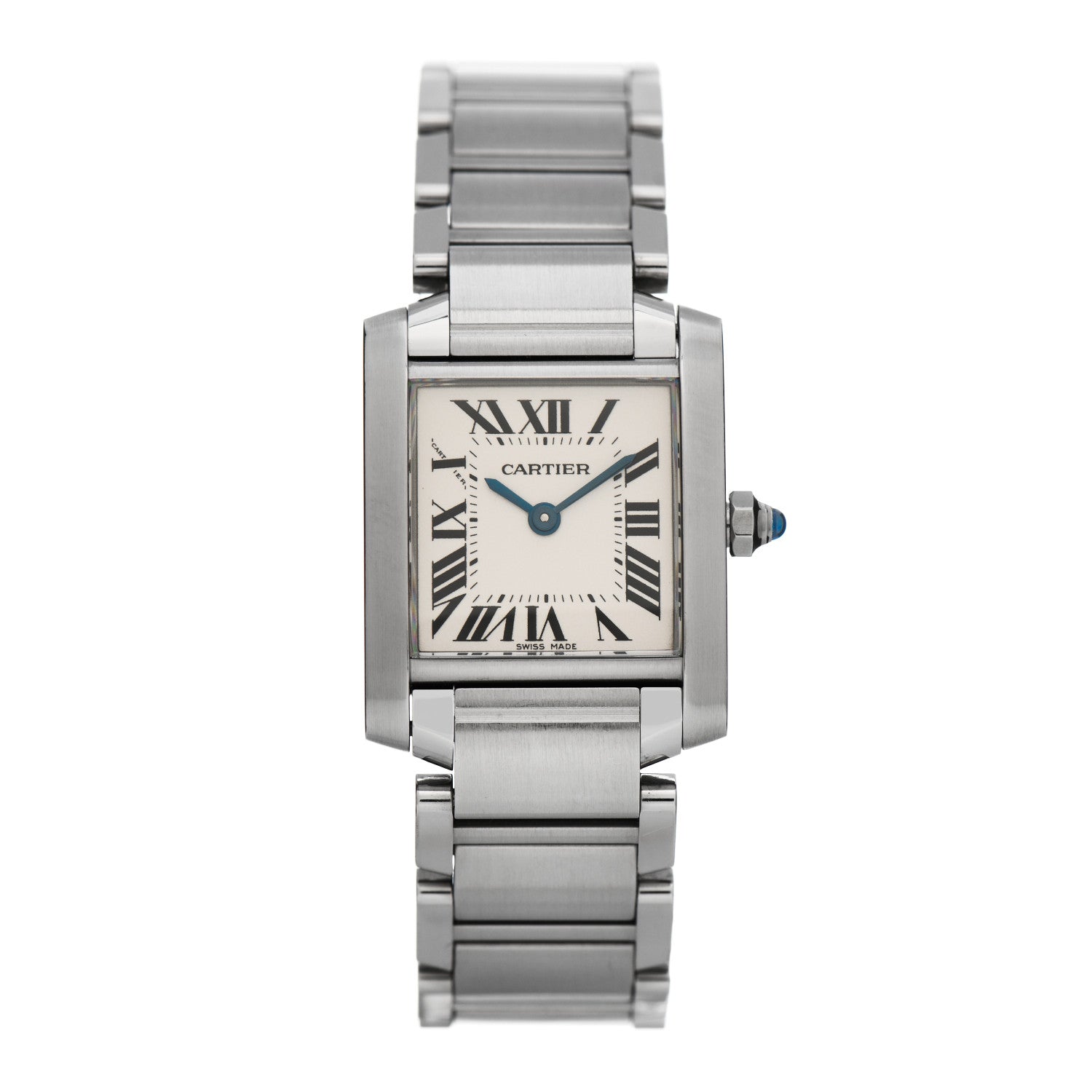 Cartier Stainless Steel 20mm Tank Francaise Quartz Watch 1 of 4