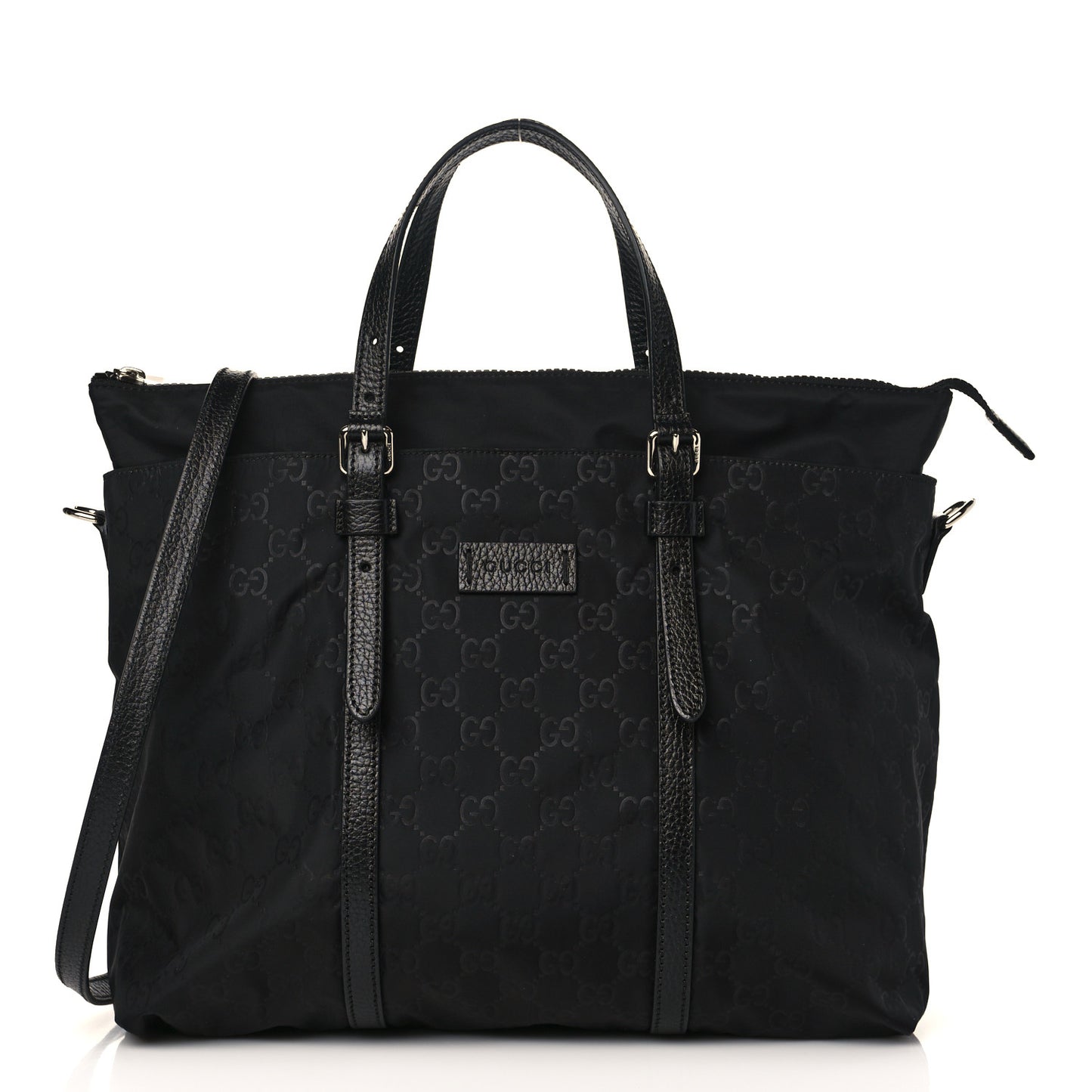 Nylon Monogram Tote Black