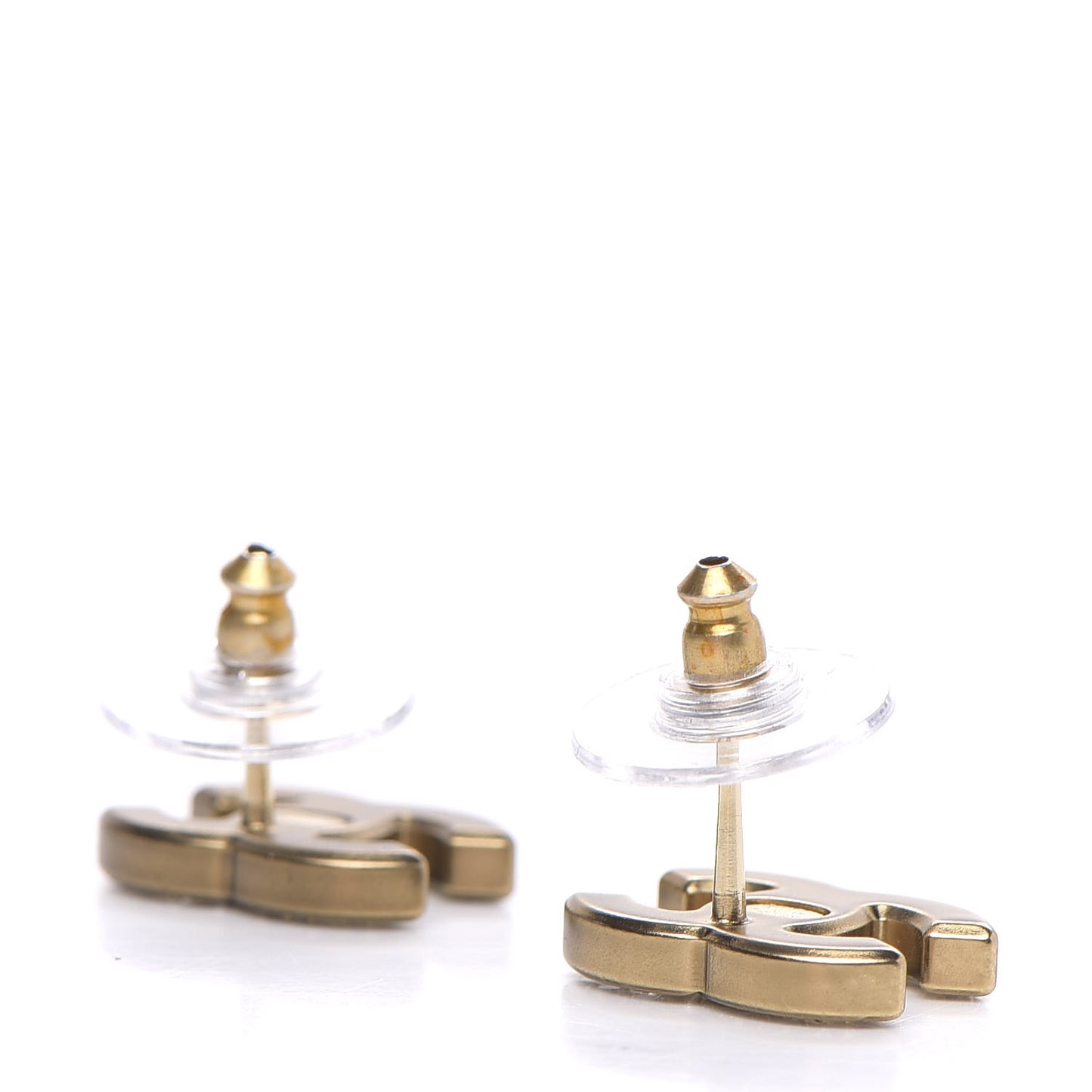 Crystal CC Earrings Gold