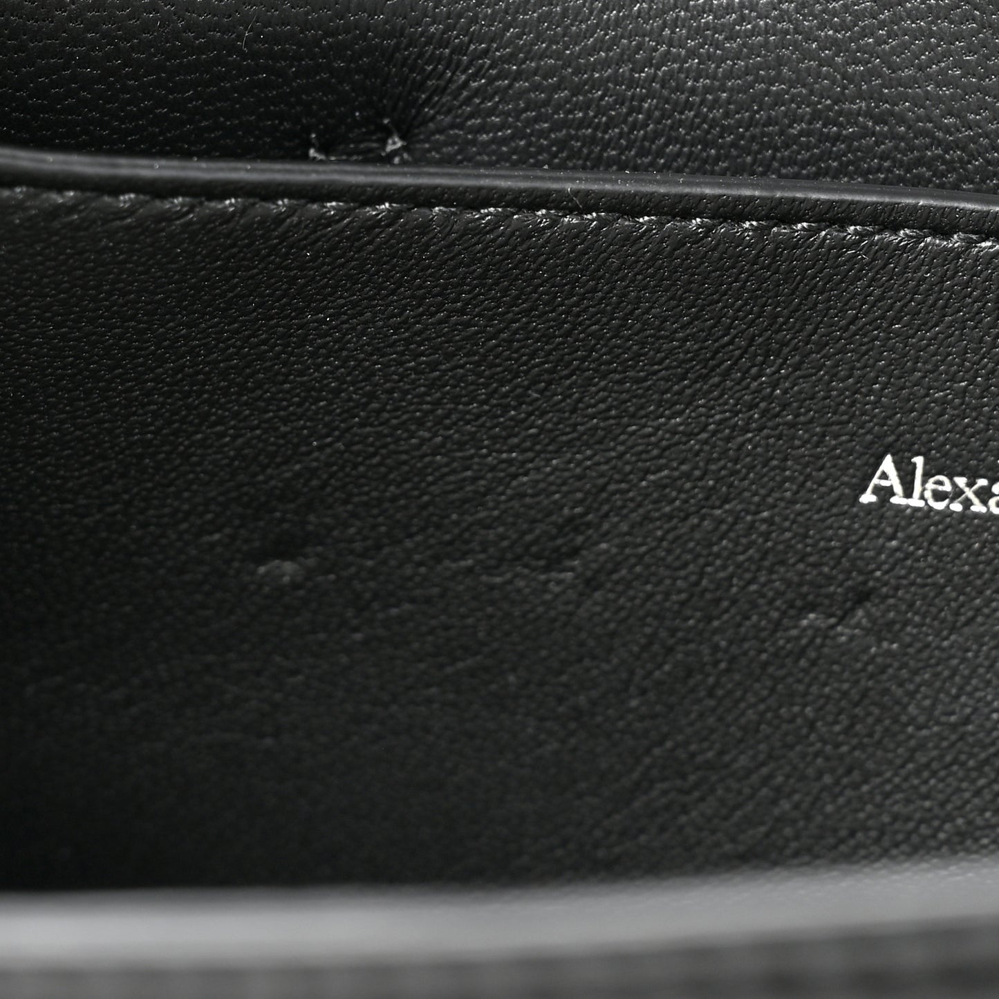 Calfskin Small Slash Bag Black White