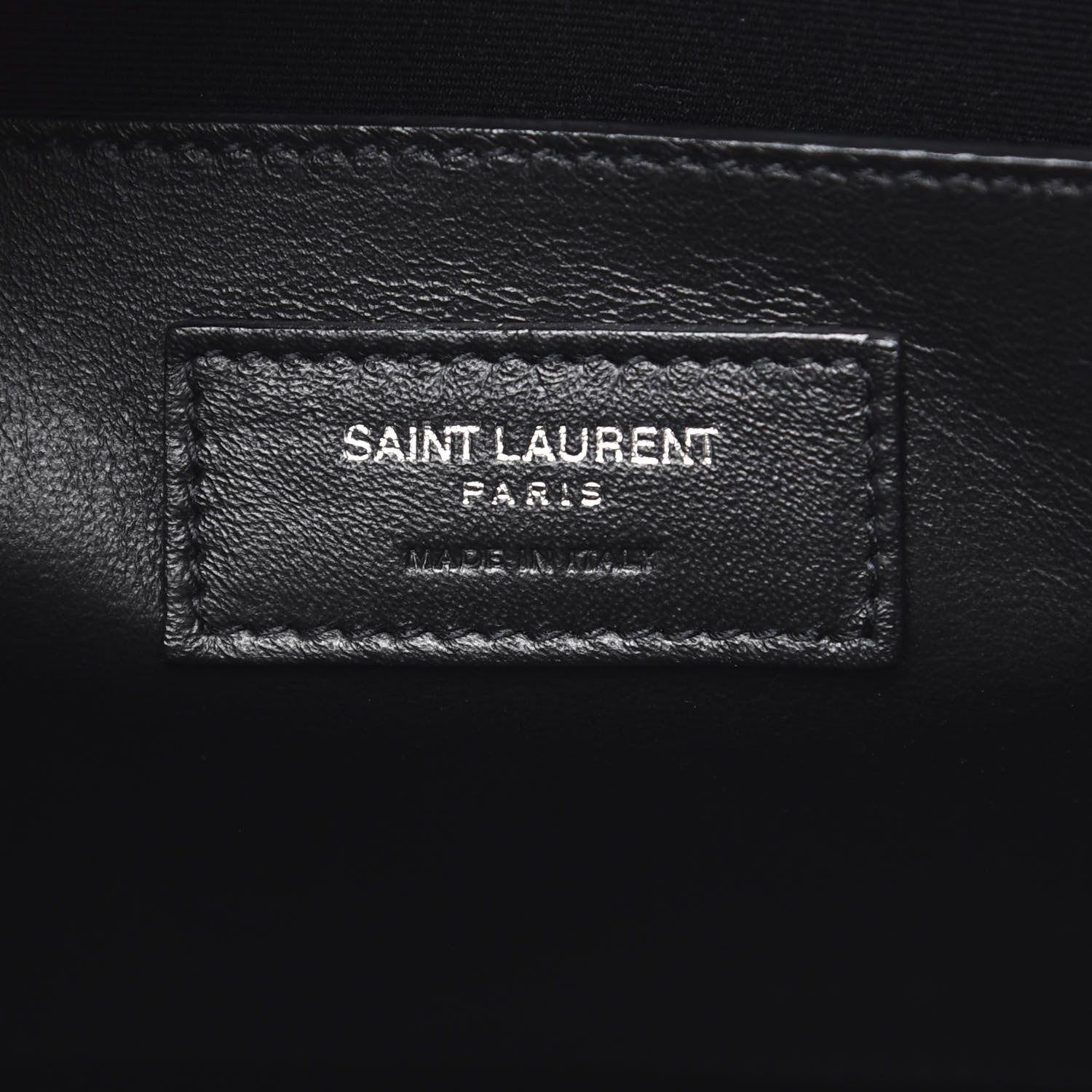 Saint Laurent Raffia Shiny Calfskin Large Uptown Tote Black 5 of 9