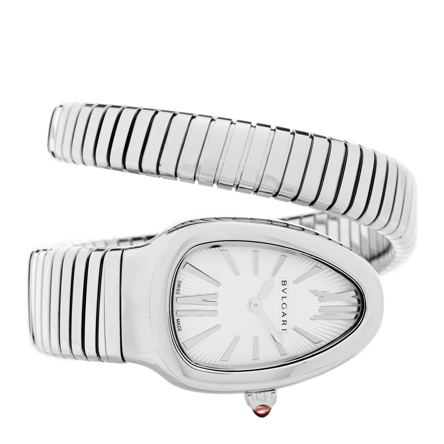 Bulgari Stainless Steel 35mm Serpenti Tubogas Quartz Watch 2 of 5