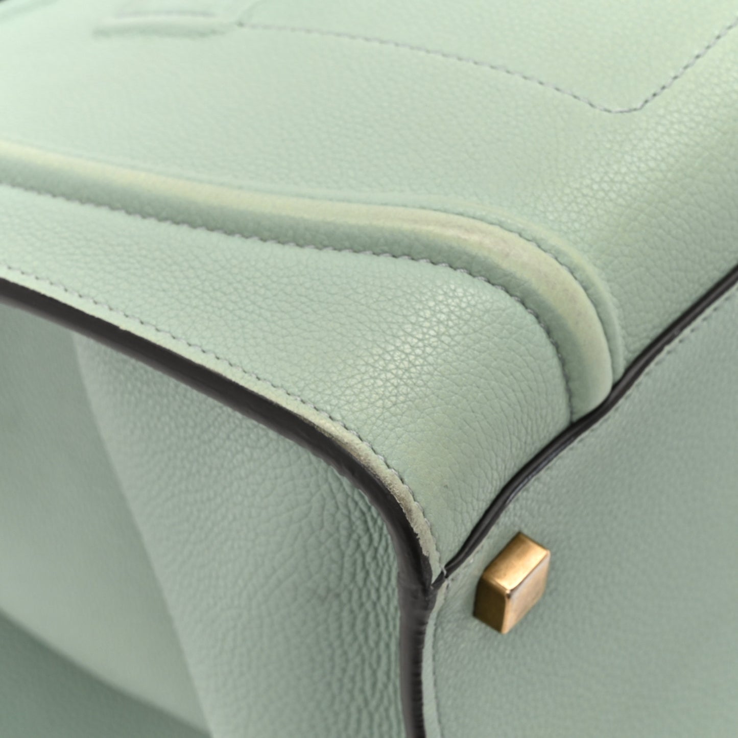 Grained Calfskin Medium Phantom Luggage Jade