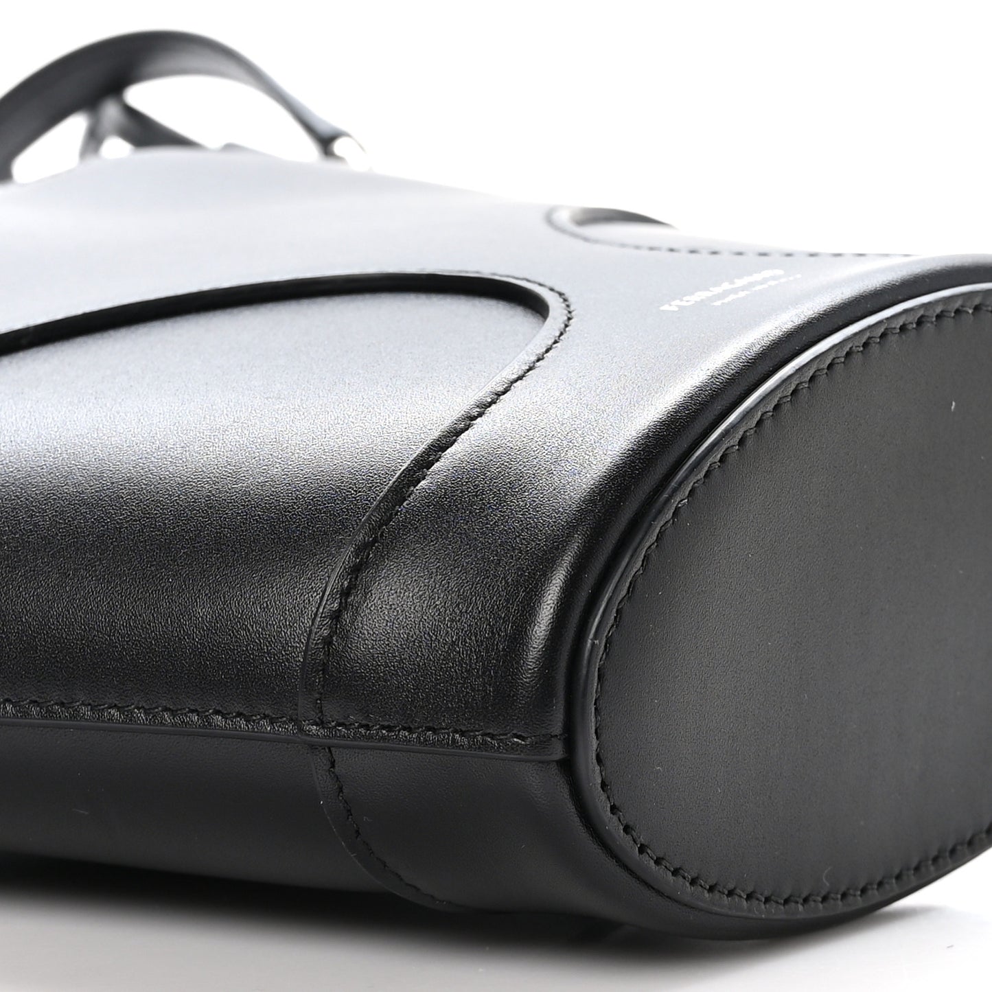Calfskin Cut Out Mini Tote Black