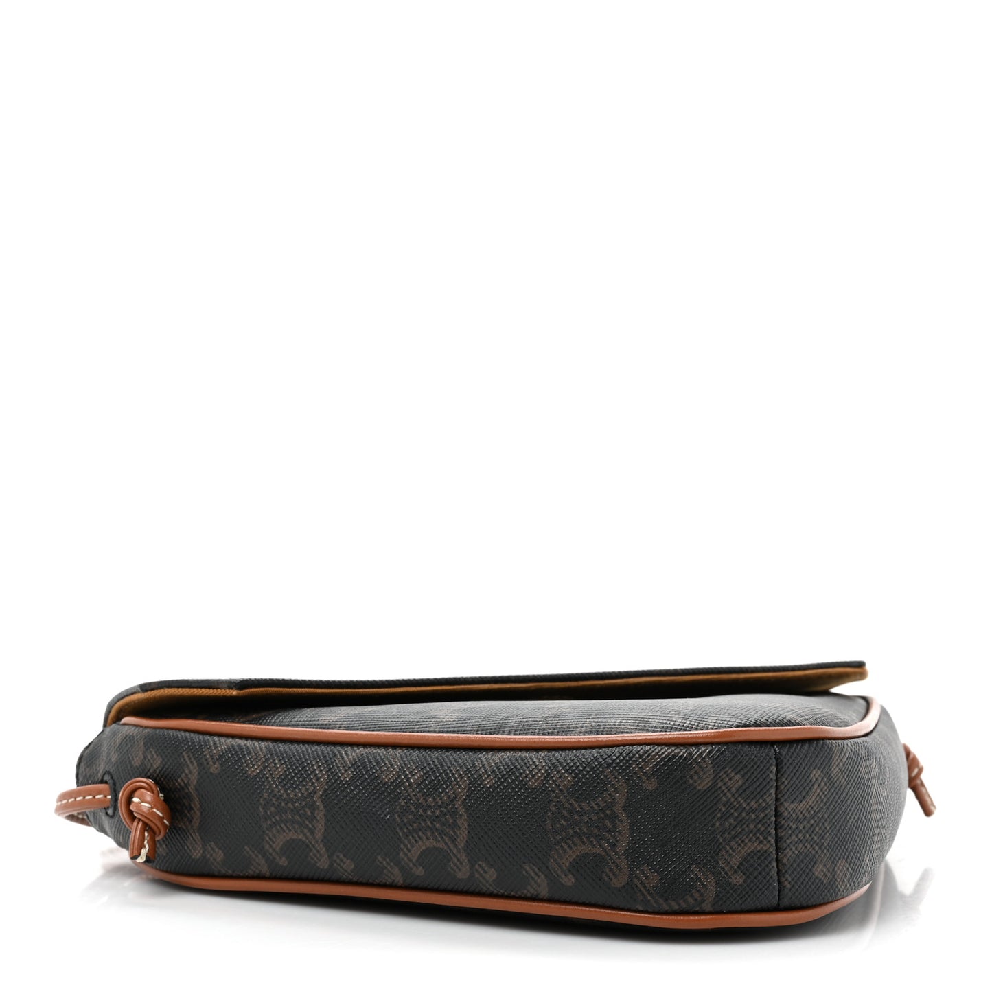 Triomphe Canvas Triangle Crossbody Bag Tan