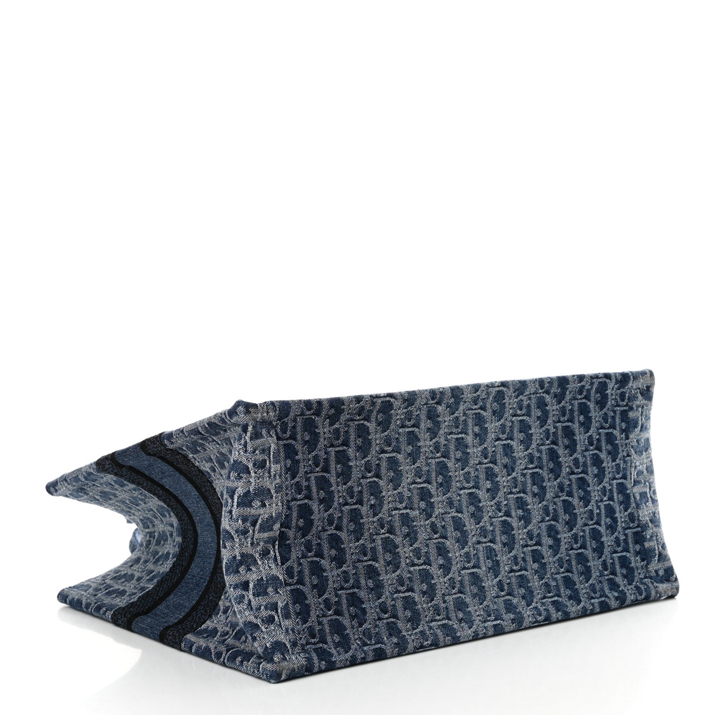 Oblique Denim Medium Book Tote Blue