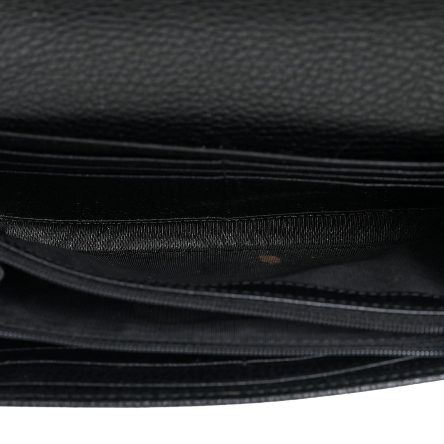 Calfskin Petite GG Marmont Wallet Chain Bag Black