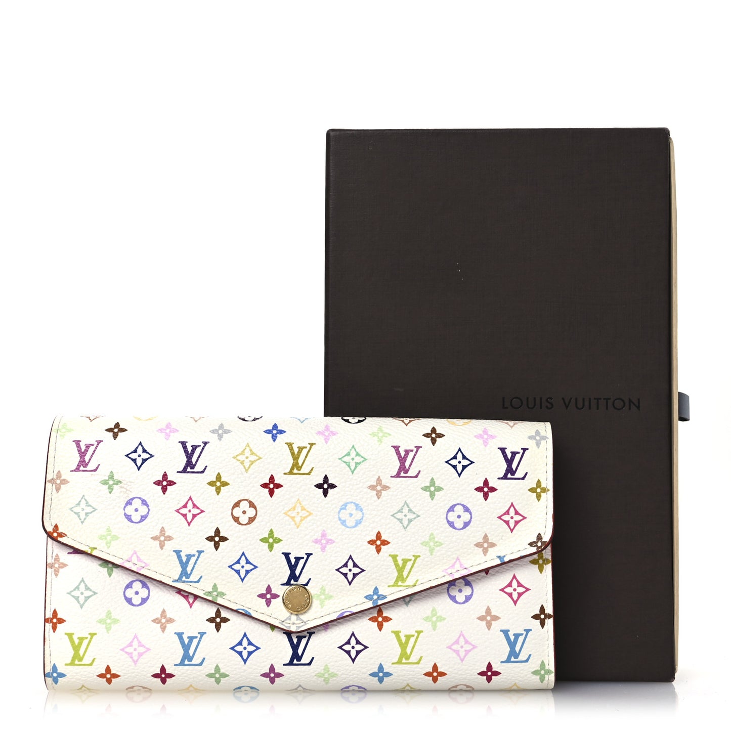 Monogram Multicolor Sarah Wallet NM White Litchi