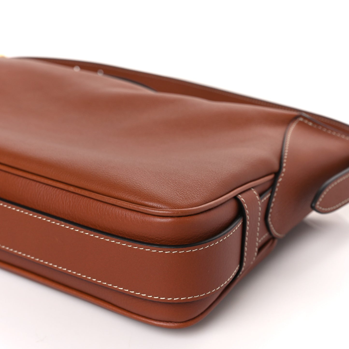Supple Calfskin Medium Romy Shoulder Bag Tan