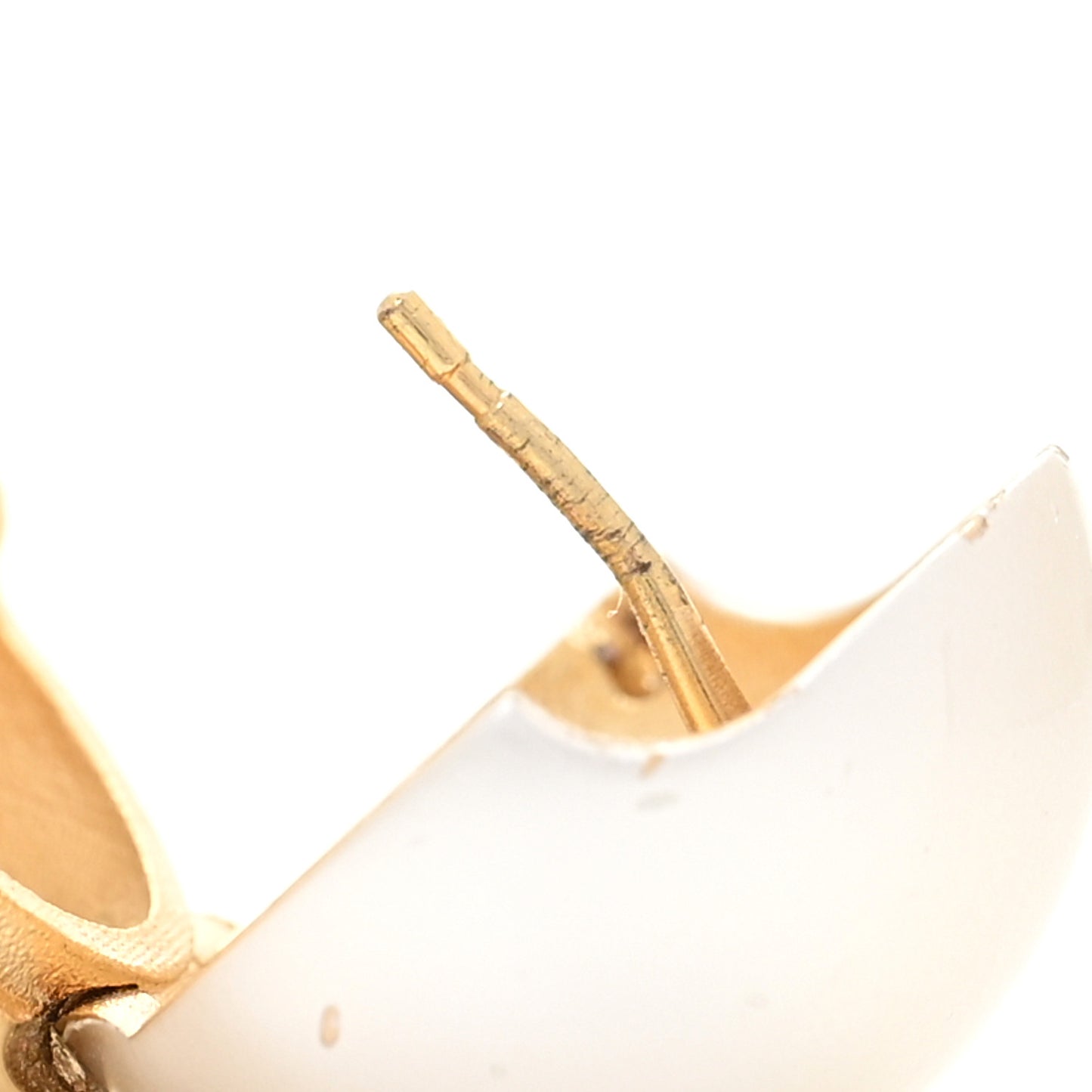 Metal Pearl Planete LV Earrings Gold