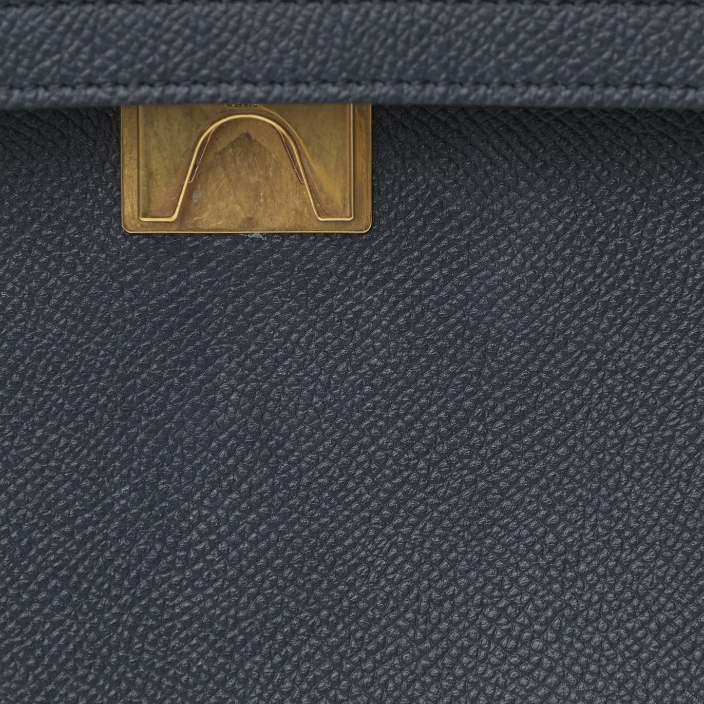 Grained Calfskin Mini Belt Bag Grey