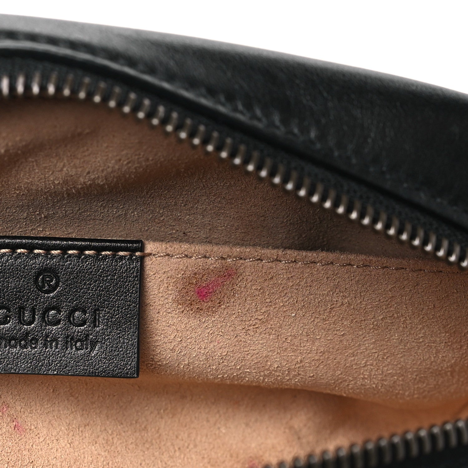 Gucci Calfskin Matelasse Mini GG Marmont Chain Shoulder Bag Black 10 of 11