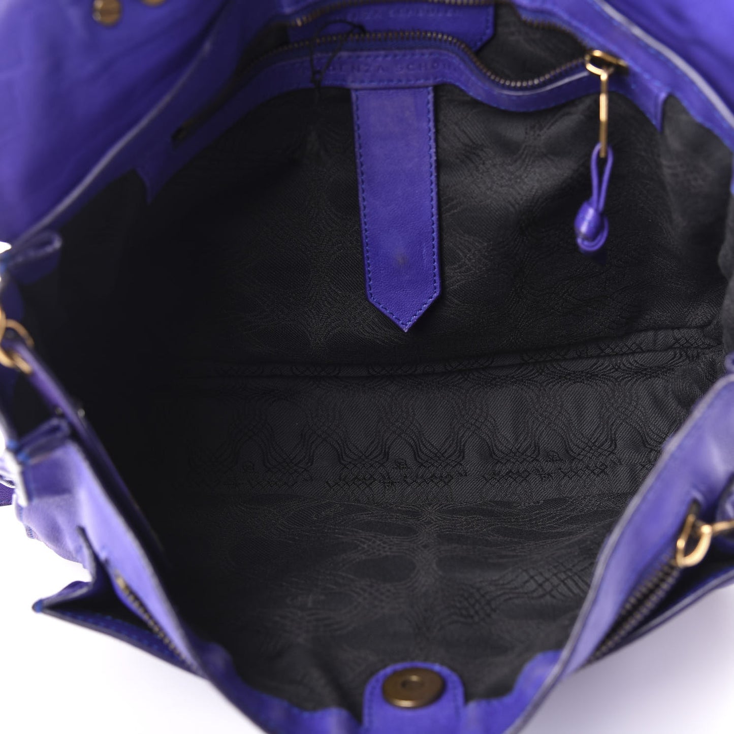 Lambskin Medium PS1 Satchel Purple Rain