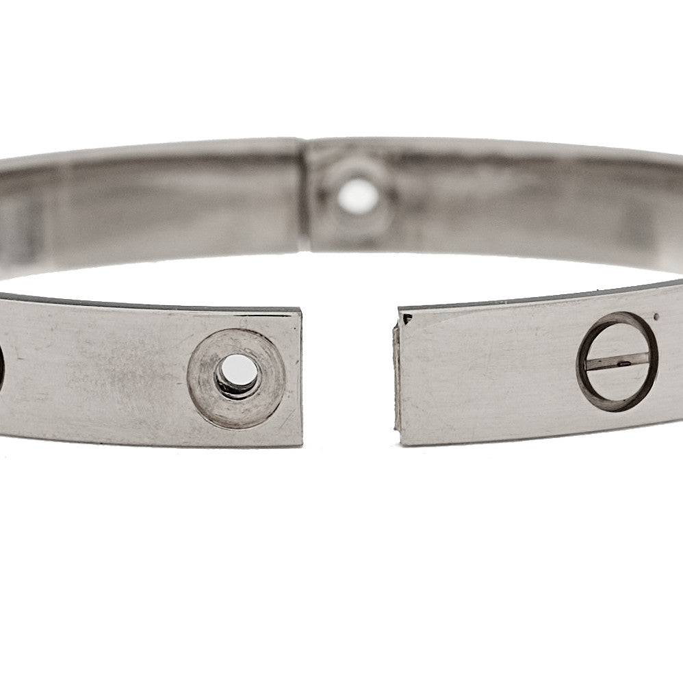 Cartier 18K White Gold LOVE Bracelet 16 5 of 11