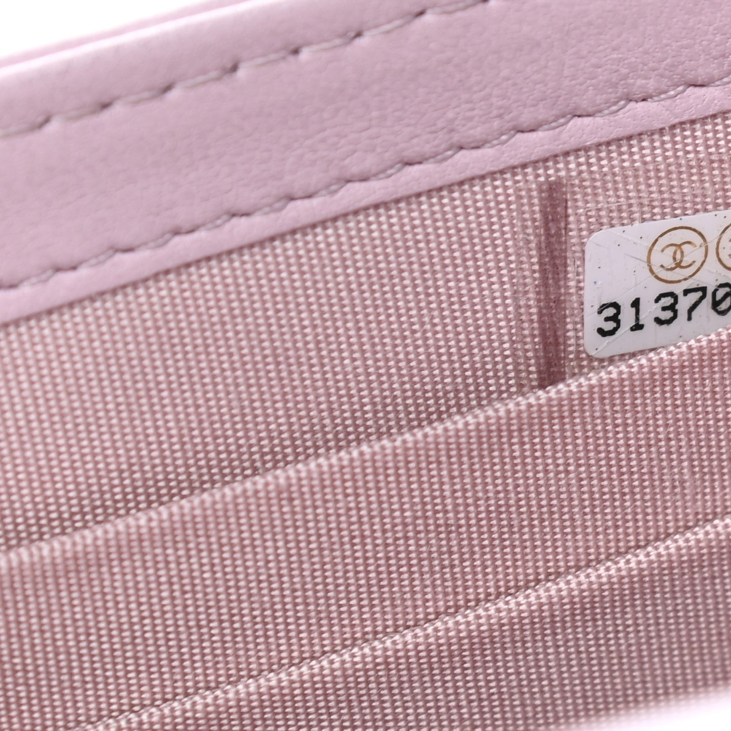 Lambskin Quilted Mini Trendy CC Clutch With Chain Light Pink