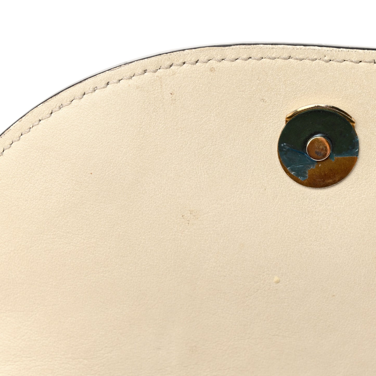 Calfskin Small Nile Bracelet Minaudiere Bag Off White