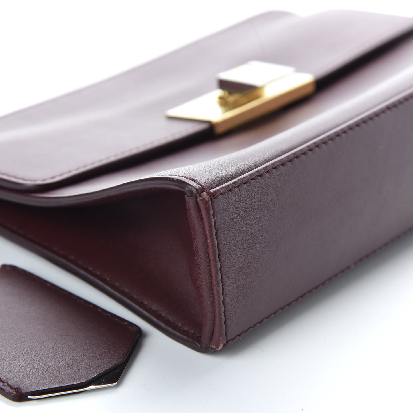 Veau Le Dix Clutch Aubergine