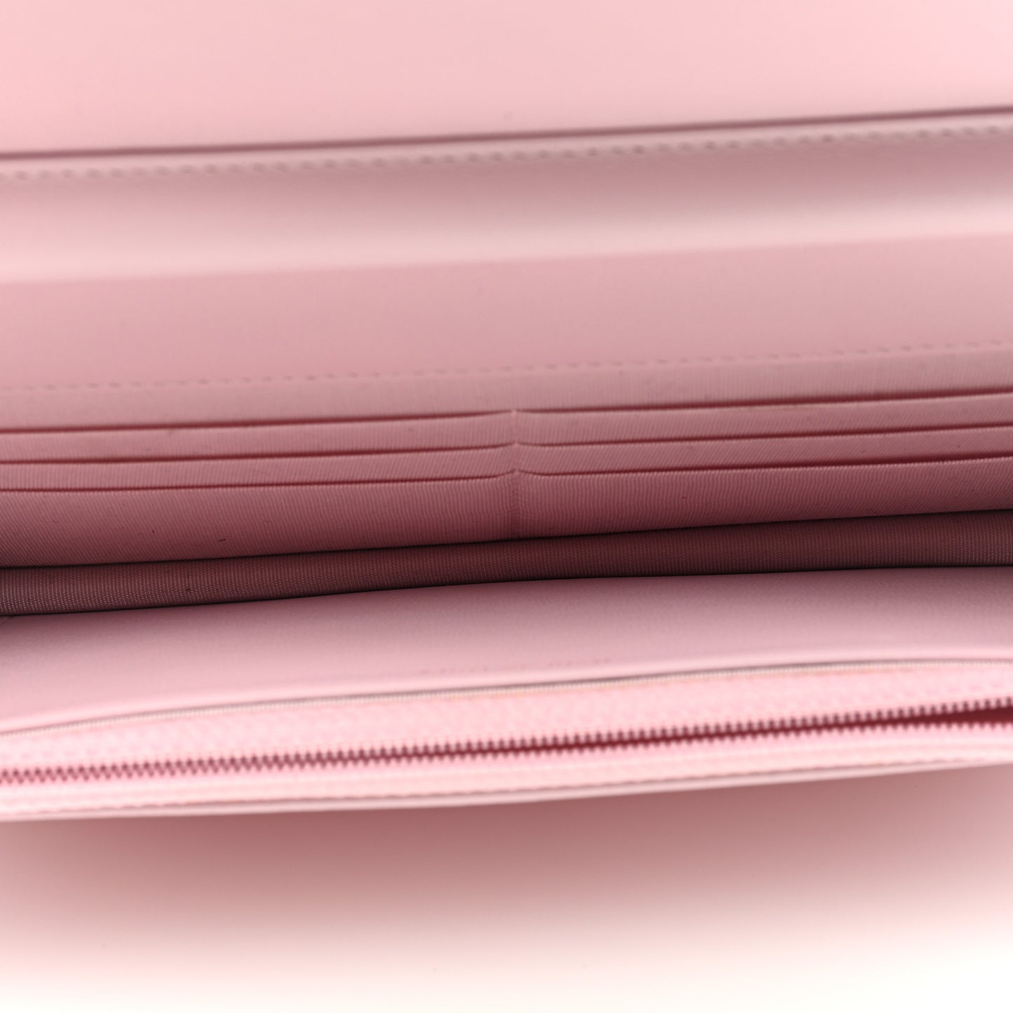 Lambskin Quilted Diamond CC Wallet On Chain WOC Pink