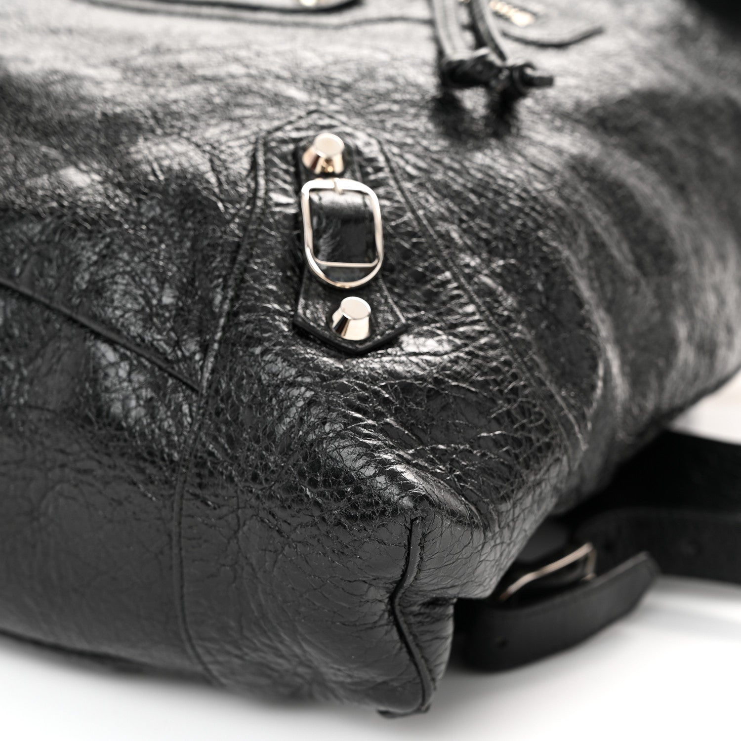 Balenciaga Agneau Classic Silver Hardware S Traveler Backpack Black 10 of 10