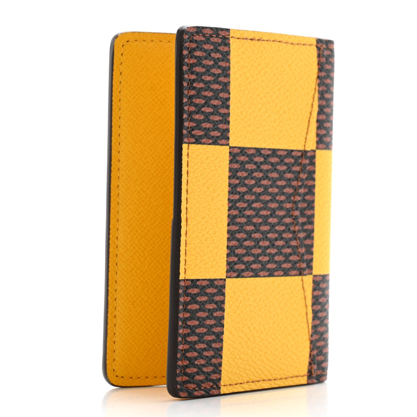 Damier Pop Pocket Organizer NM Yellow